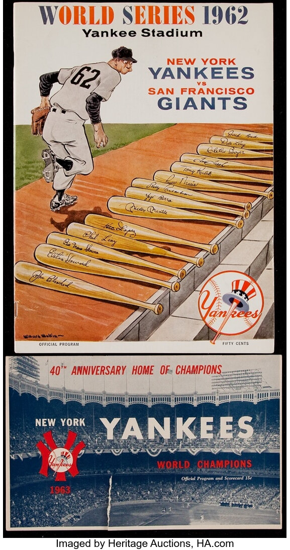 1962 World Series Program - New York Yankees vs. San Francisco, Lot #43184