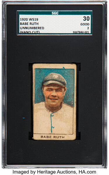 1920 W519 - Unnumbered Babe Ruth