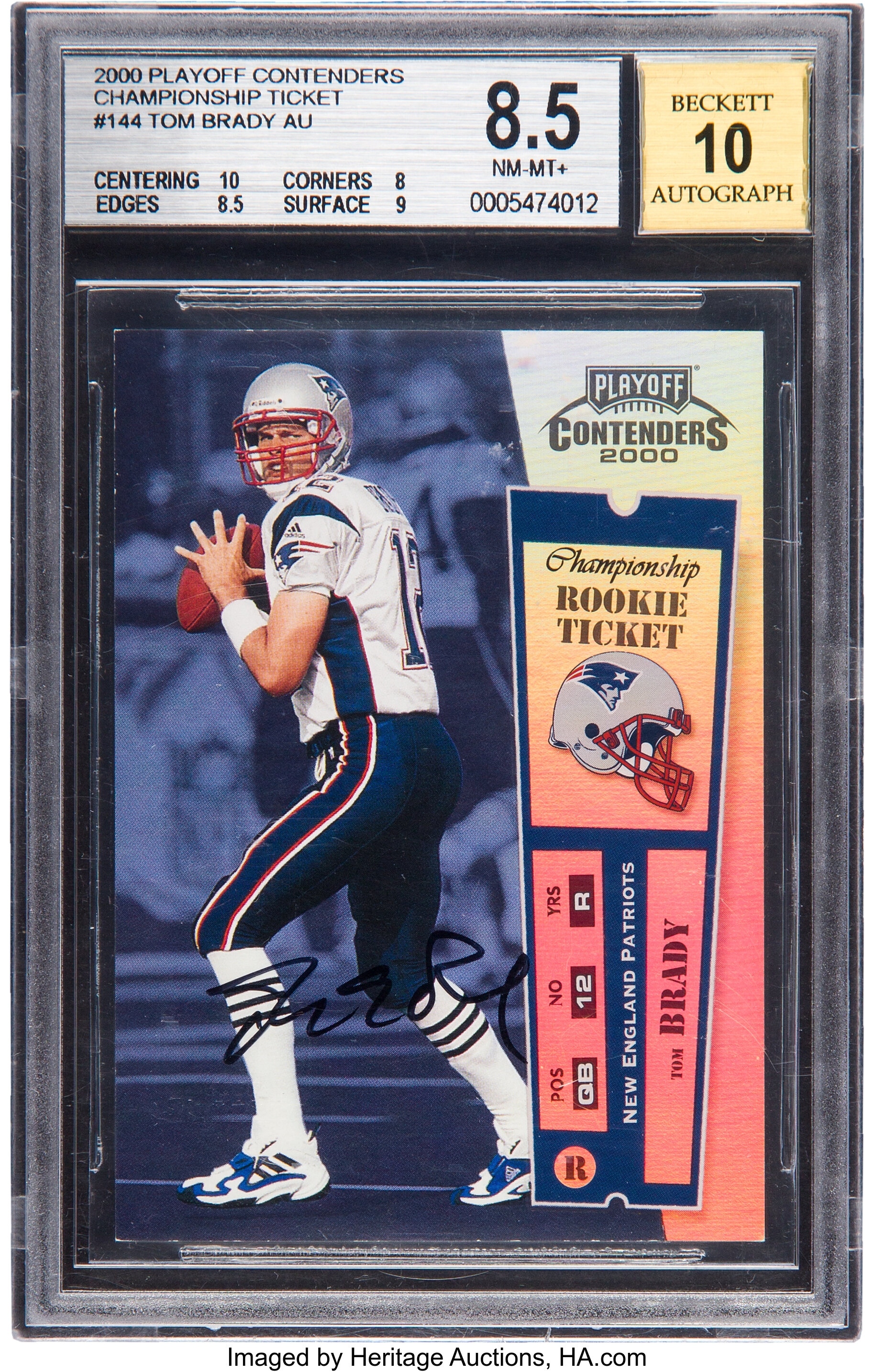 2002 Playoff Honors #55 Tom Brady - at 's Sports Collectibles Store