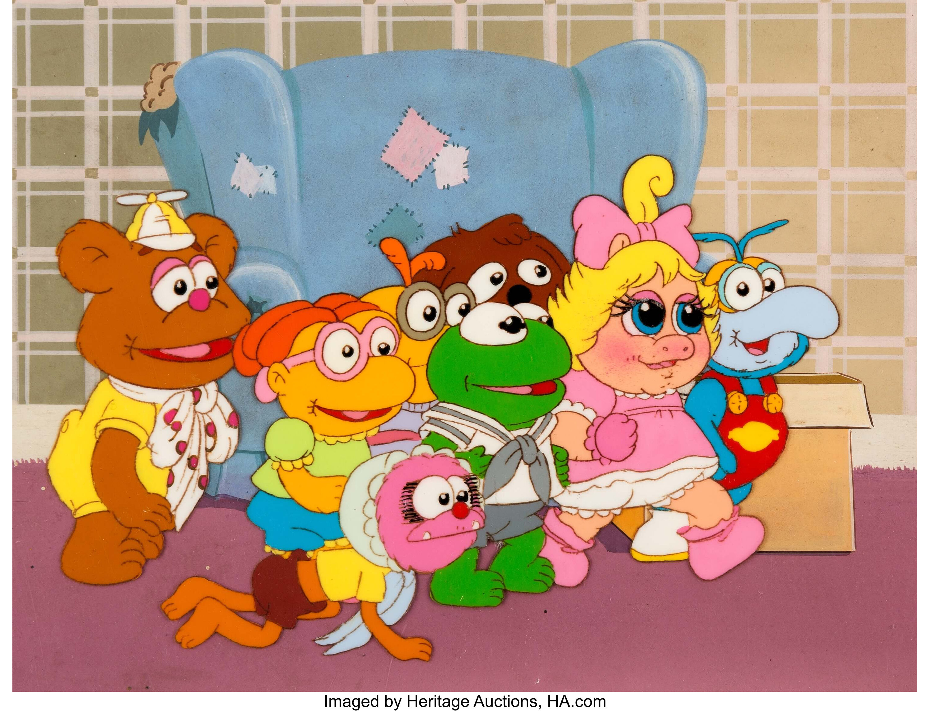 Muppet Babies Multi-Character Production Cel and Master Background ...