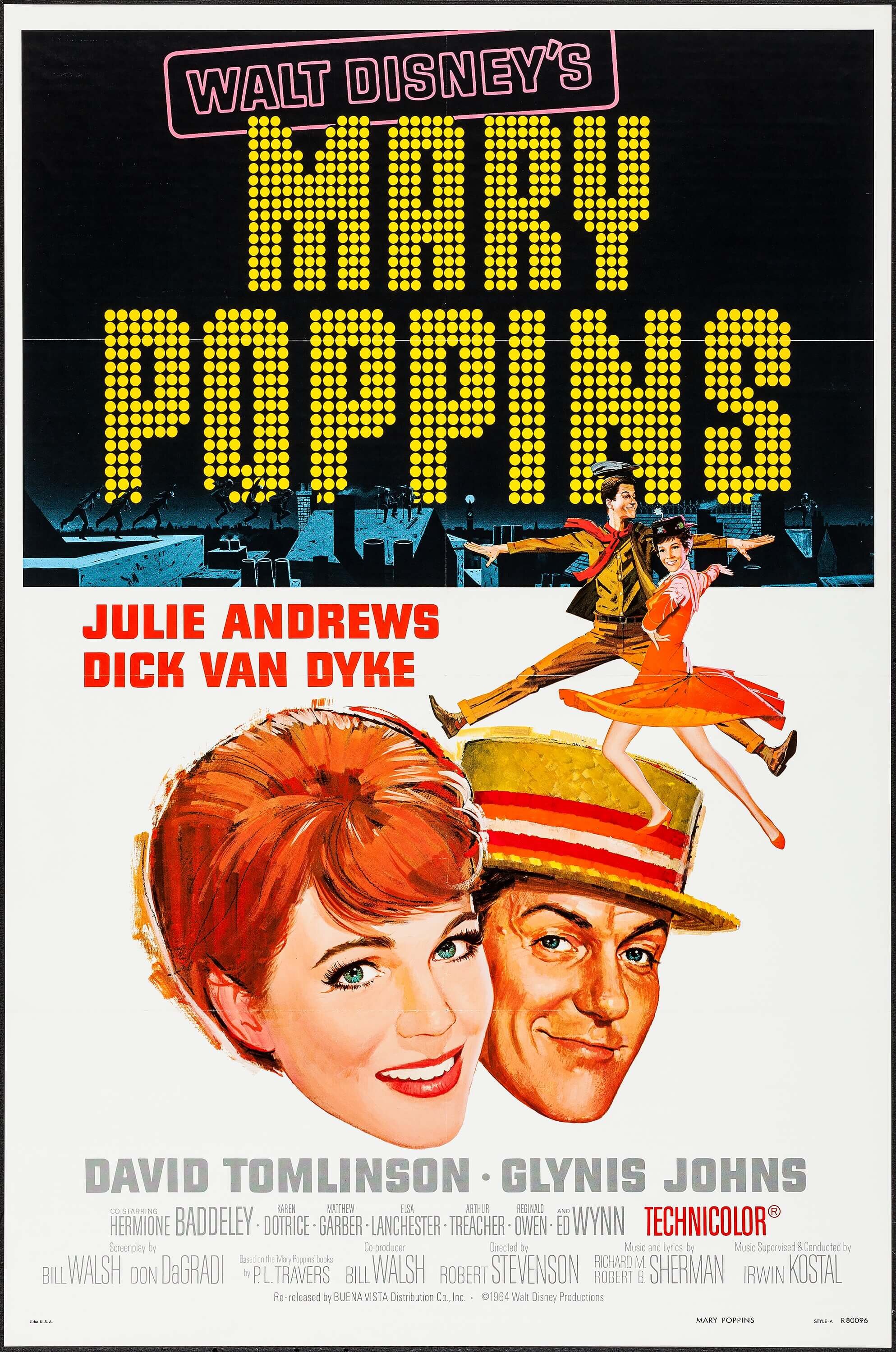 Mary Poppins & Others Lot (Buena Vista, R-1980). One Sheets (3), Lot  #51221