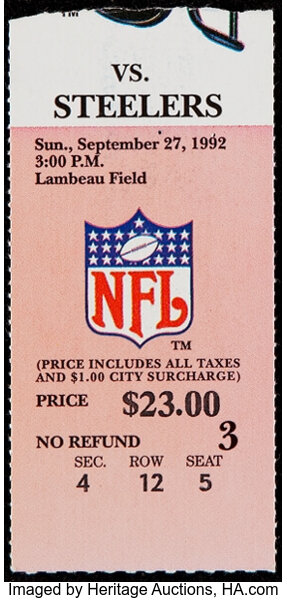 1992 Ticket Pricing