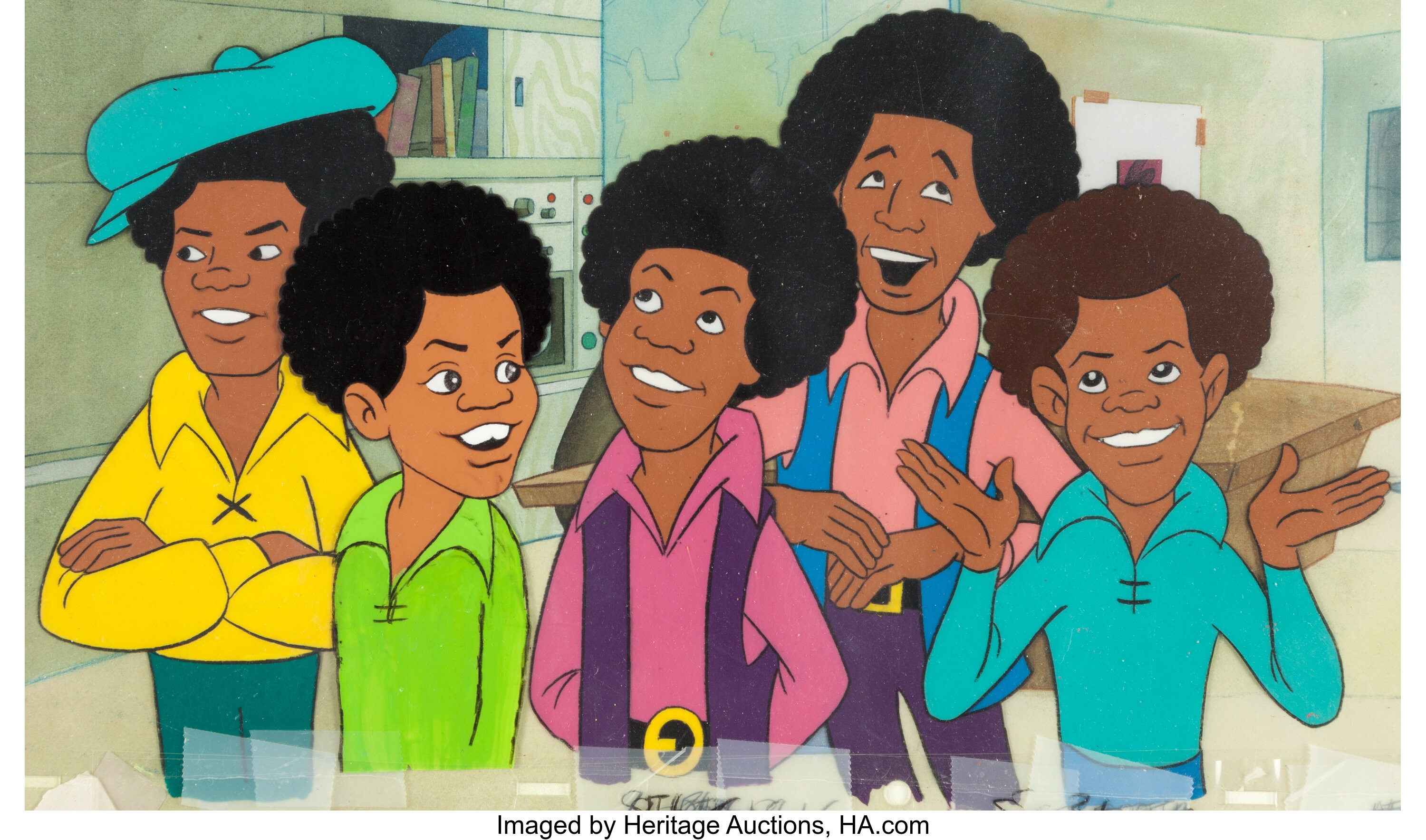 The Jackson 5ive Production Cel (Rankin-Bass, 1972). ... Animation ...