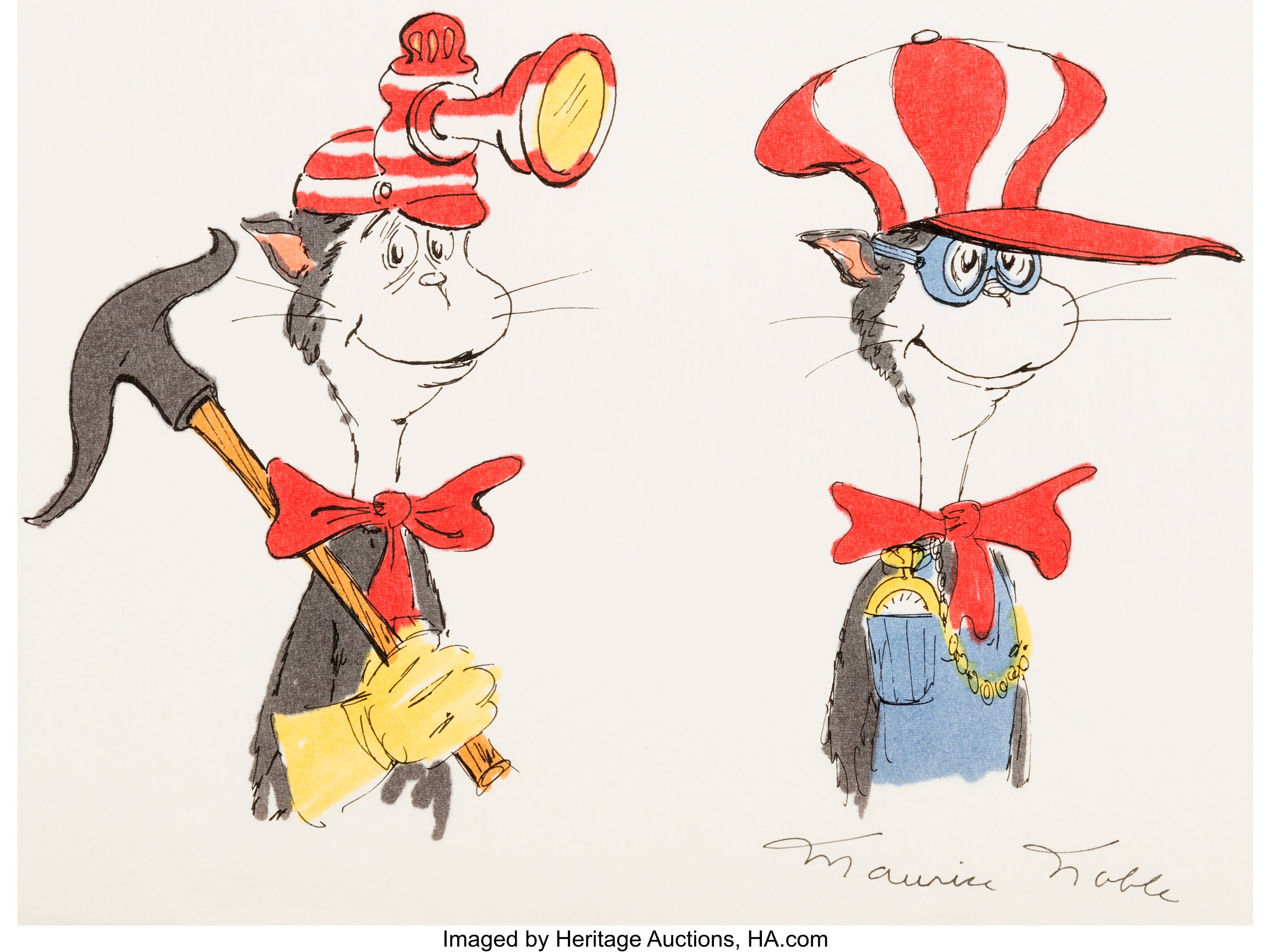 Cat in store the hat art