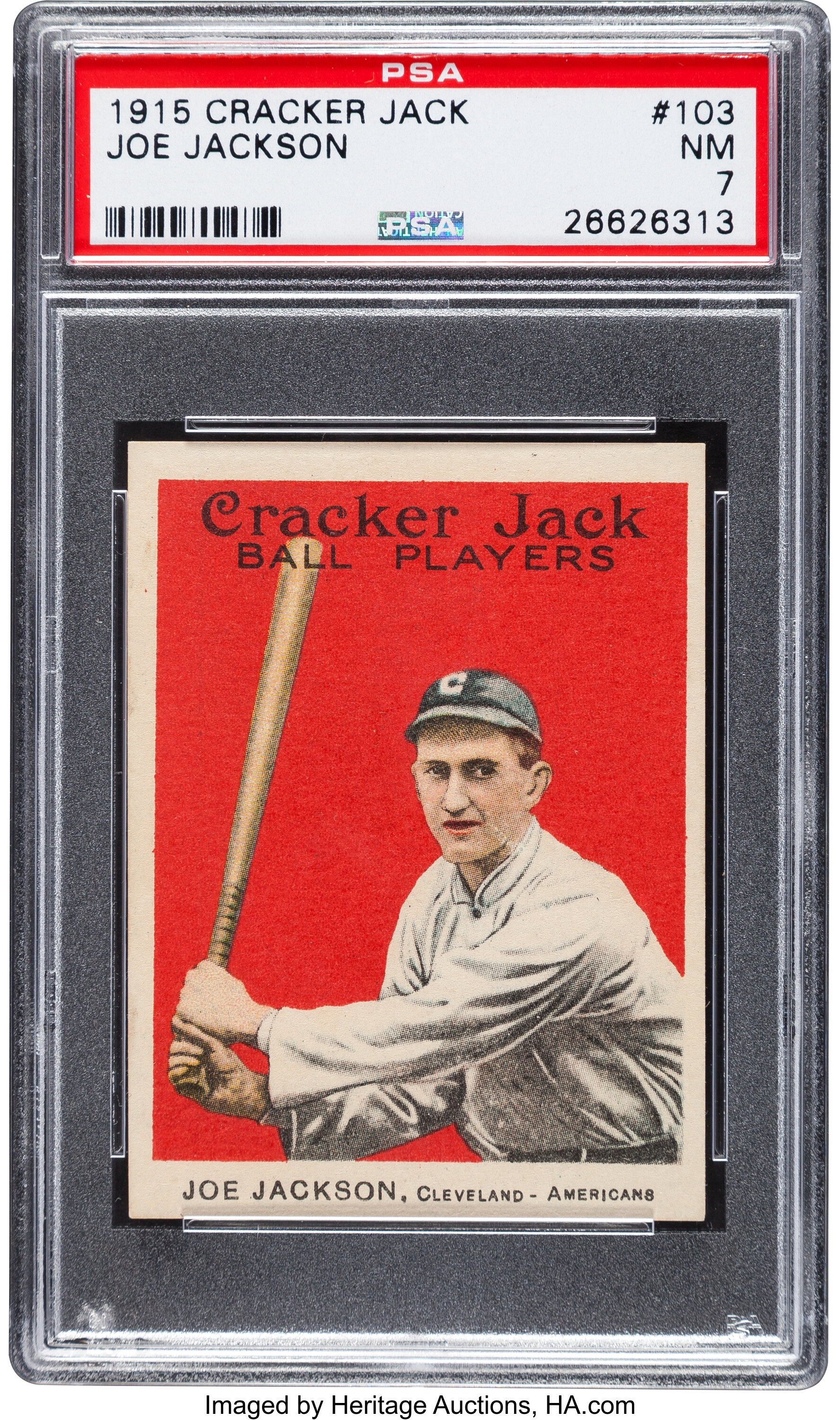 1915 Cracker Jack Joe Jackson #103 PSA NM 7.... Baseball Cards | Lot ...