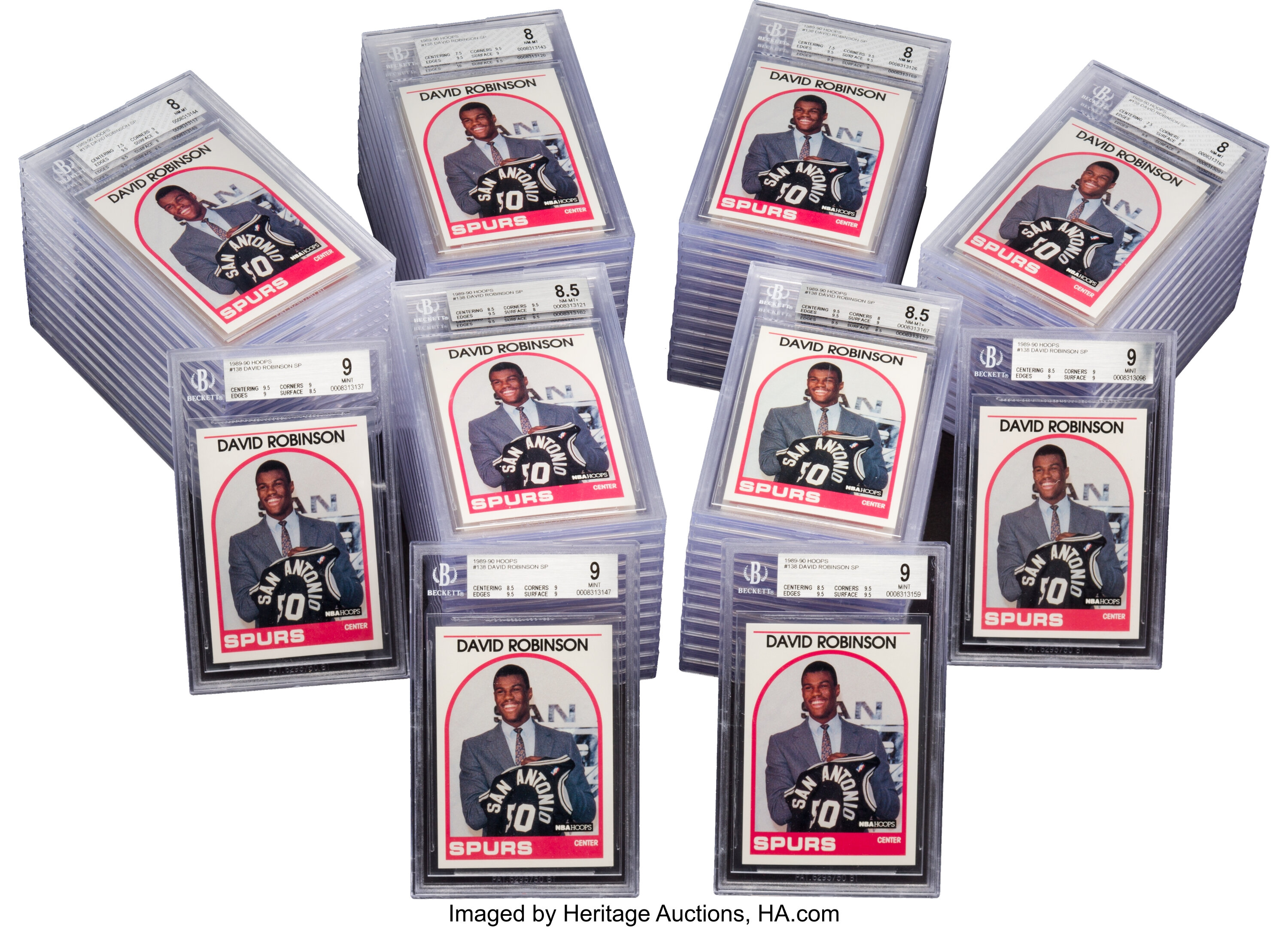 1989 Hoops David Robinson Rookie 138 Beckett Graded Collection Lot 80660 Heritage Auctions