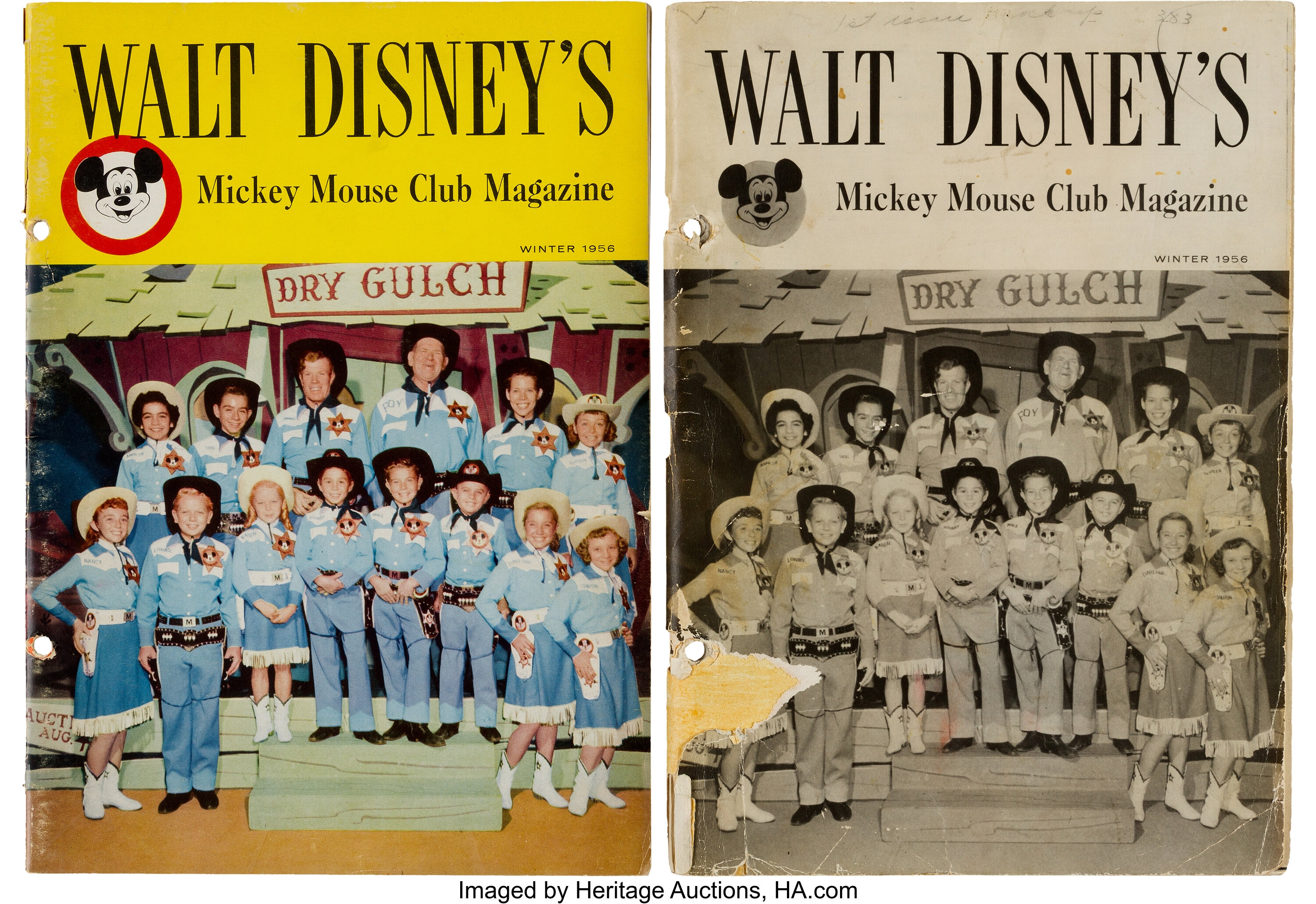 Walt Disney's Mickey Mouse Club Magazine First Issue Mock-Up