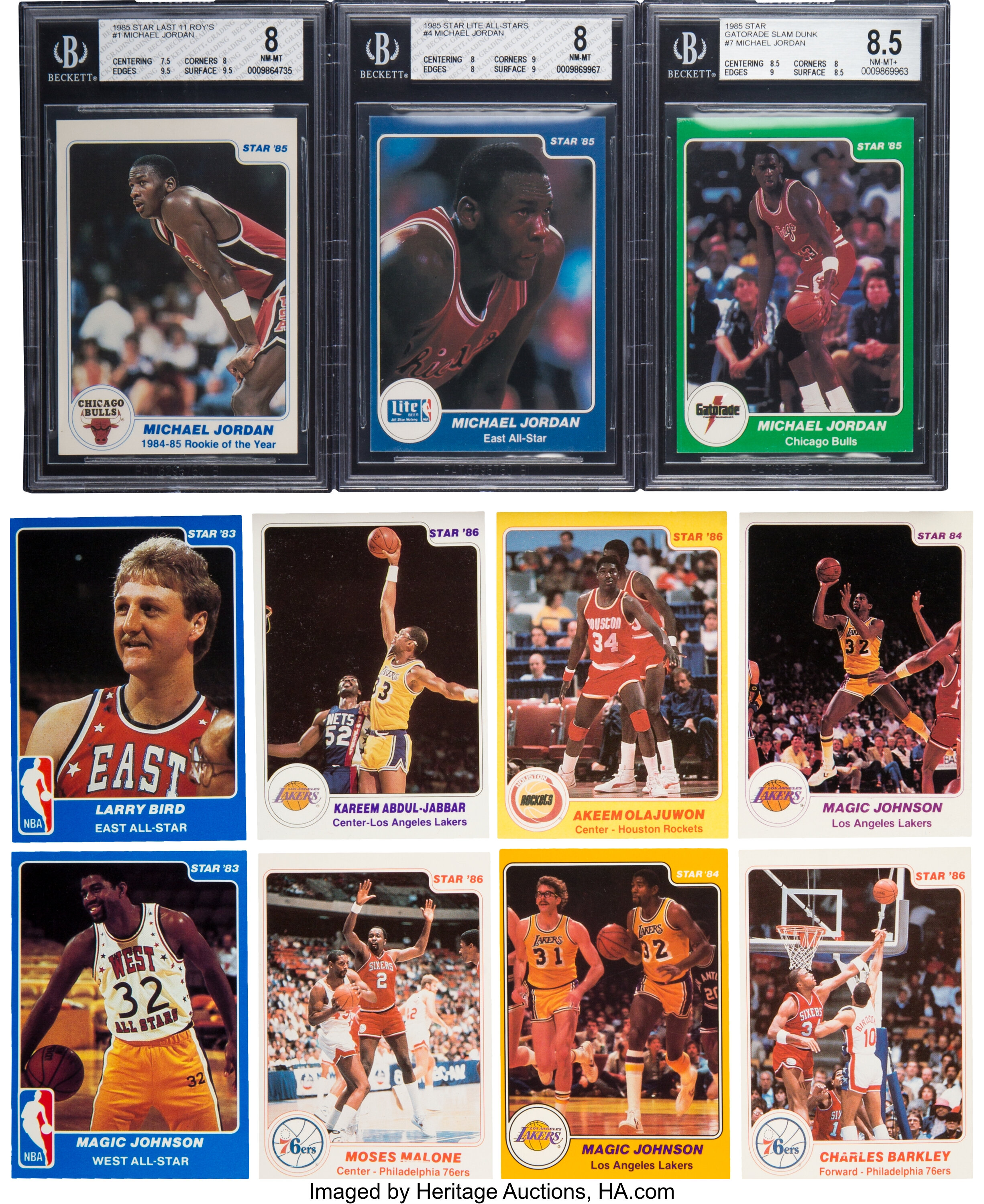 Lot - 1983 Star Basketball Larry Bird All-Star