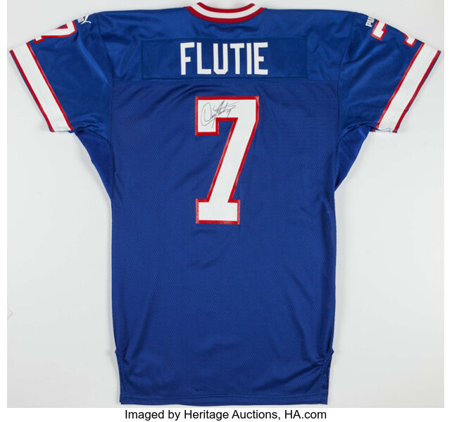 1999 Doug Flutie Game Issued, Signed Buffalo Bills Jersey. , Lot #44158