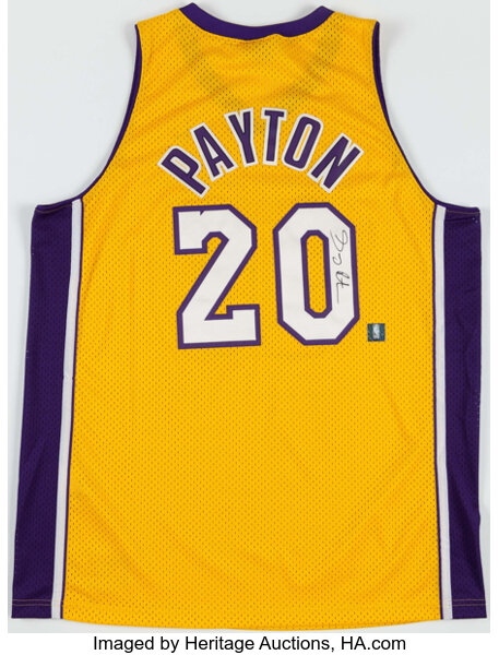 Gary Payton Los Angeles Lakers Vintage Reebok Authentic Basketball Jersey  (44)