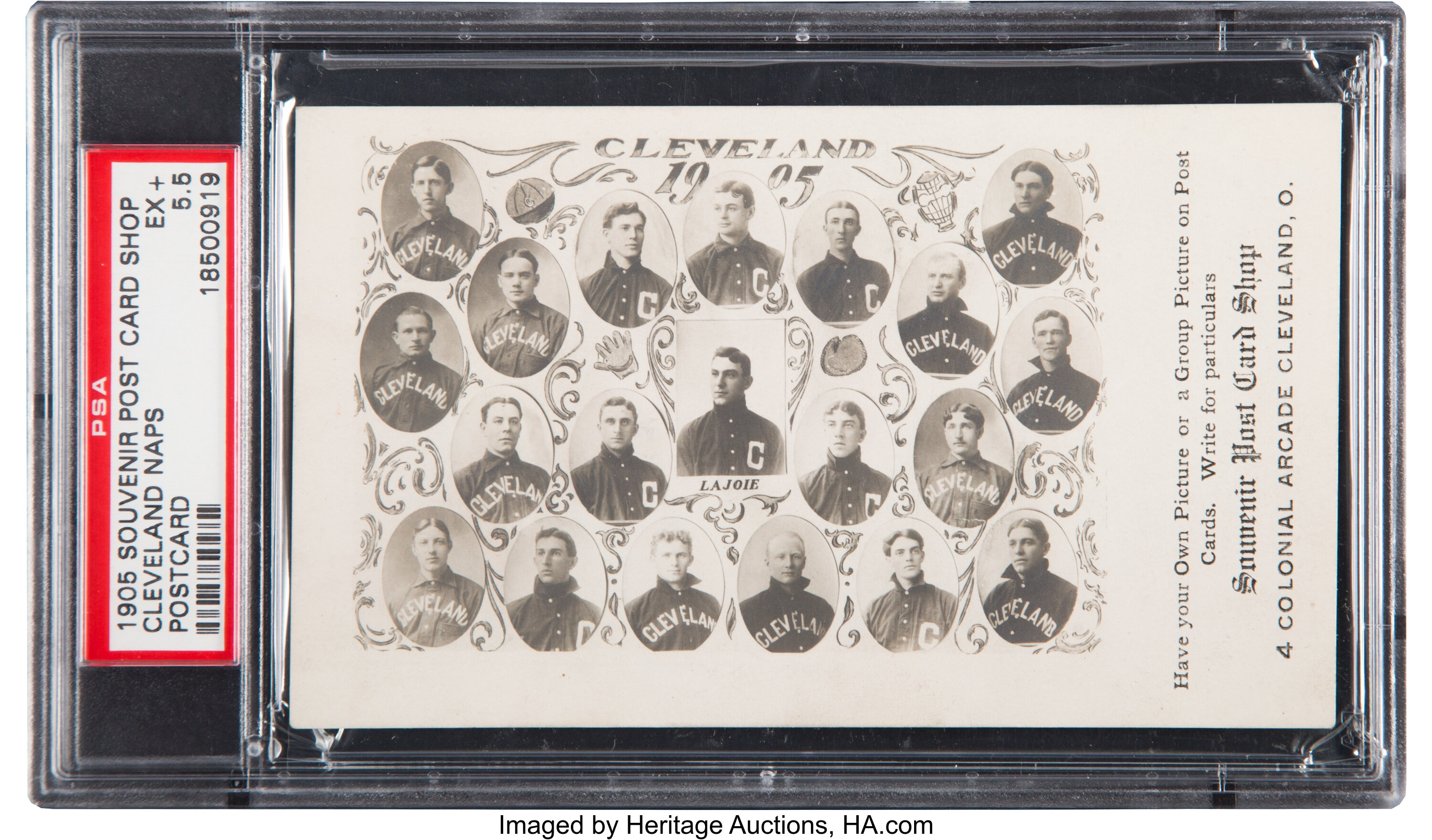 Truly Exceptional Oversized 1905 Cleveland Naps Team Photograph by, Lot  #19573