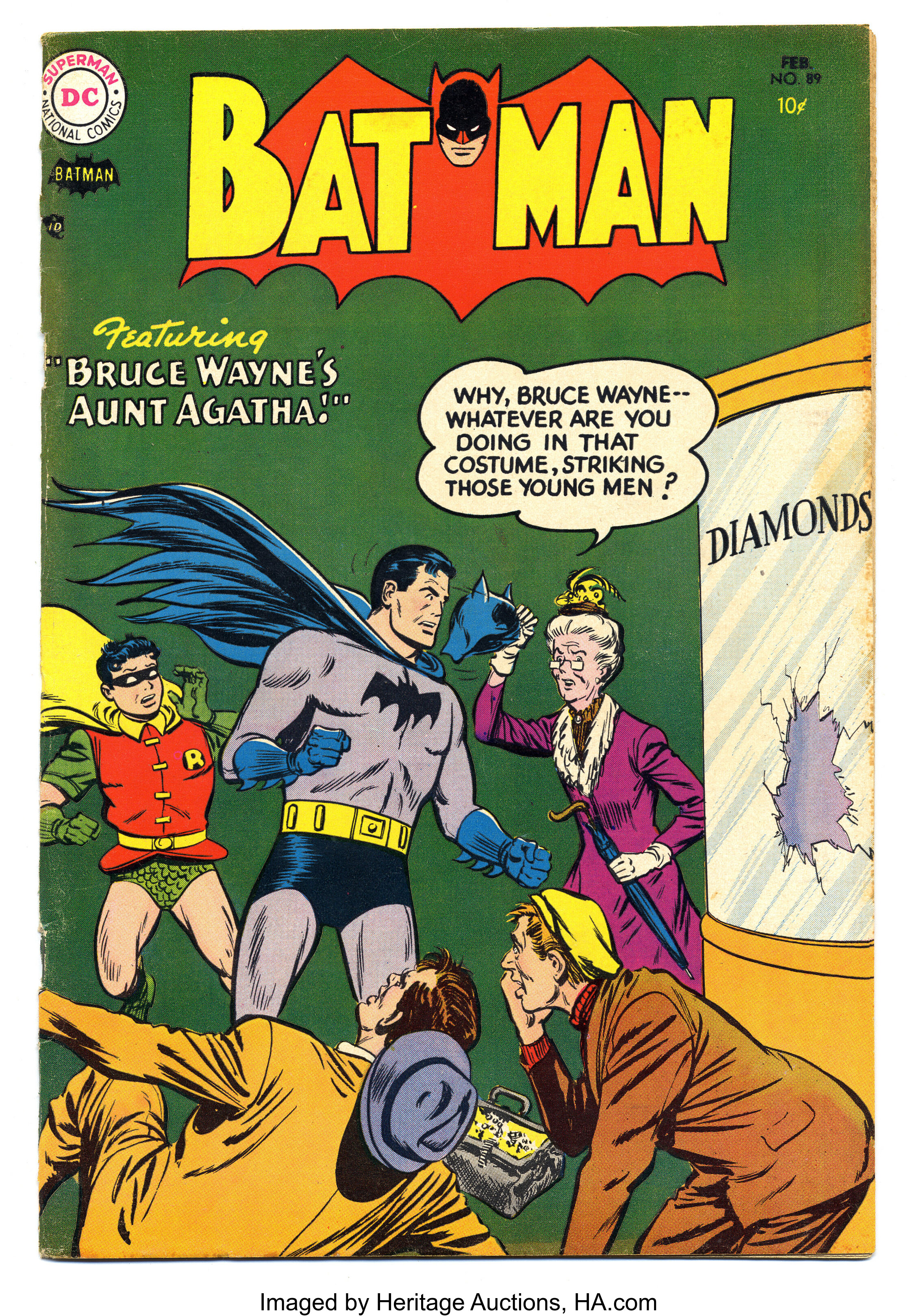 Batman #89 (DC, 1955) Condition: FN-. Bruce Wayne's Aunt Agatha | Lot  #16027 | Heritage Auctions