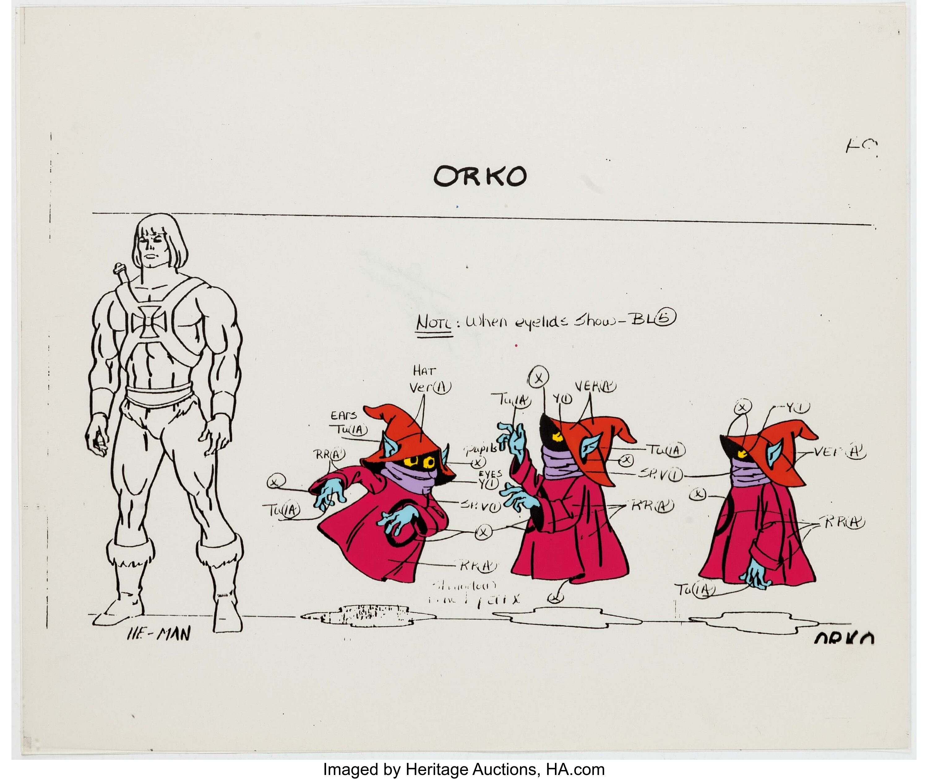 He-Man Orko Color Model Cel (Filmation, 1983). ... Animation Art | Lot ...