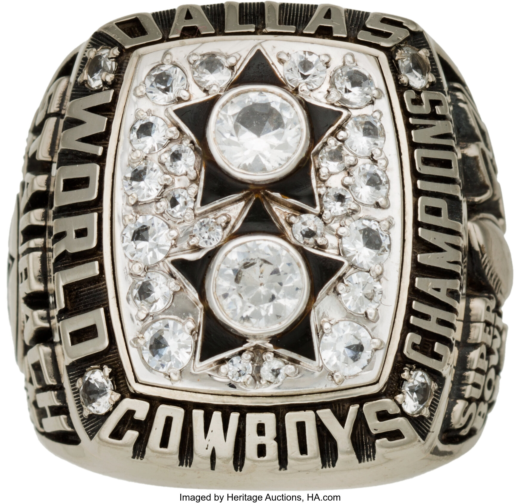 1977 Roger Staubach Dallas Cowboys Super Bowl XII Championship | Lot ...