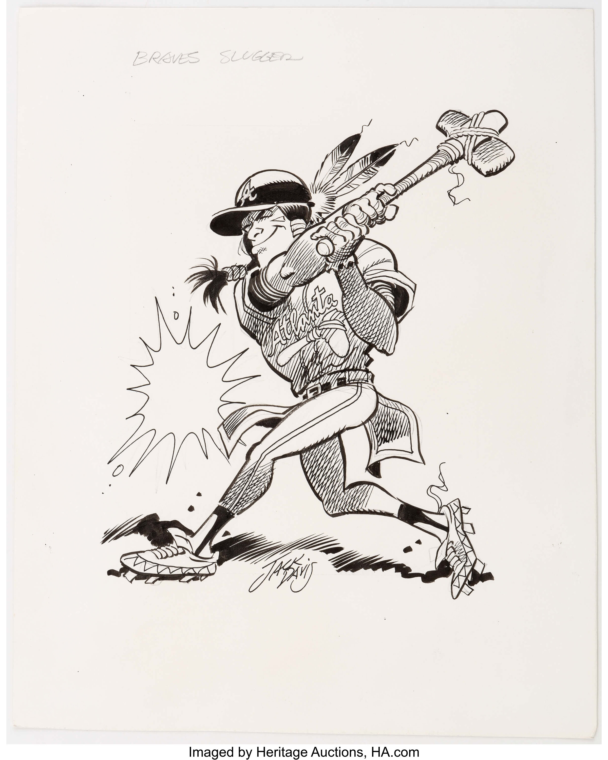 Vintage MLB (Campri) - New York Yankees Caricature by Jack Davis T