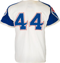 1972 Hank Aaron Game Worn & Signed Atlanta Braves Jersey., Lot #80178