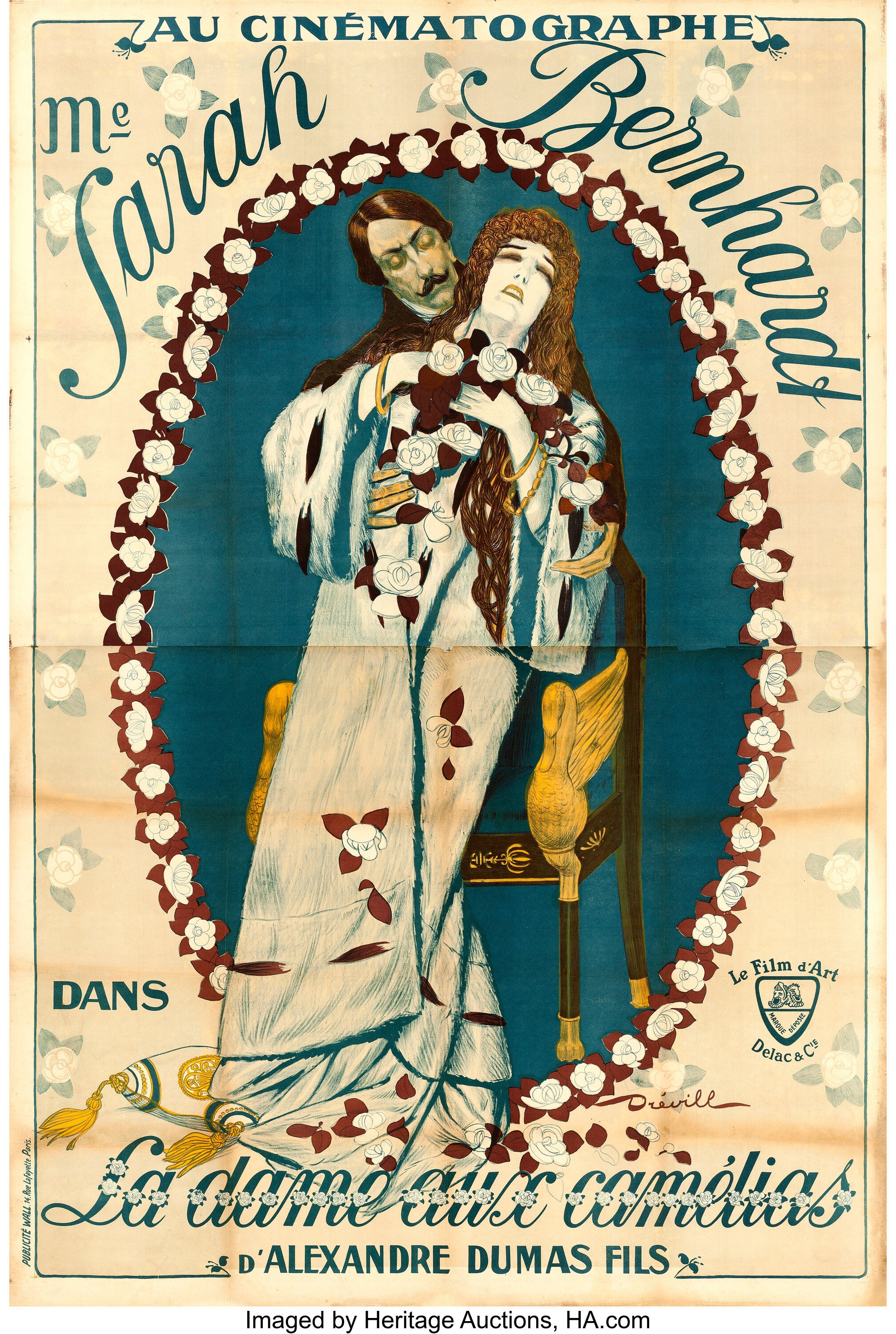 La Dame Aux Camelias Le Film D Art 1911 French Double Grande Lot Heritage Auctions