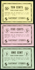 SAFEWAY STORE / ONE (1) CENT FOOD STAMP CREDIT