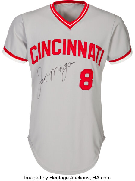 1974-77 Joe Morgan Game Worn Cincinnati Reds Jersey.  Baseball, Lot  #80459