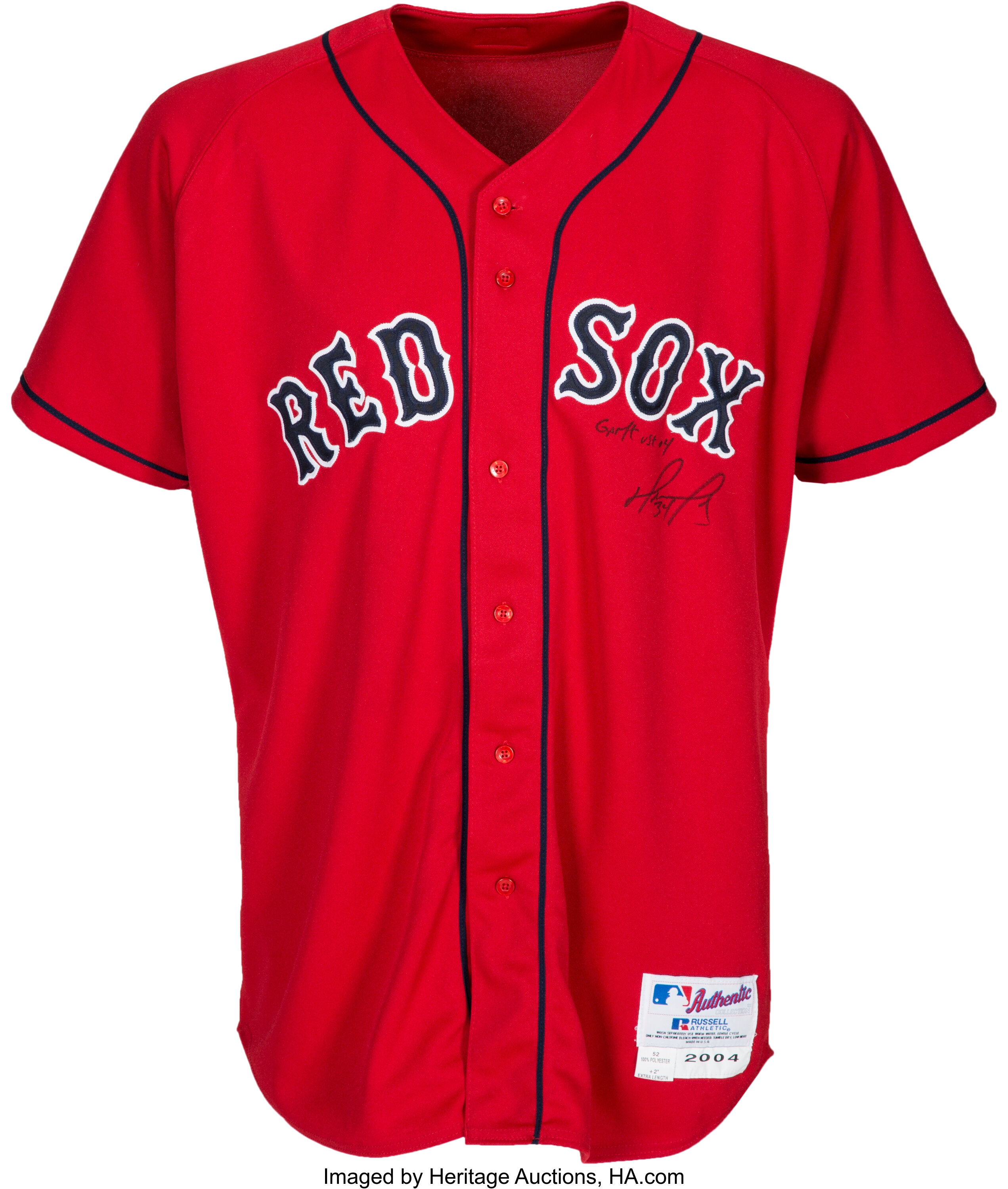 2003-04 BOSTON RED SOX RUSSELL ATHLETIC JERSEY (ALTERNATE) M