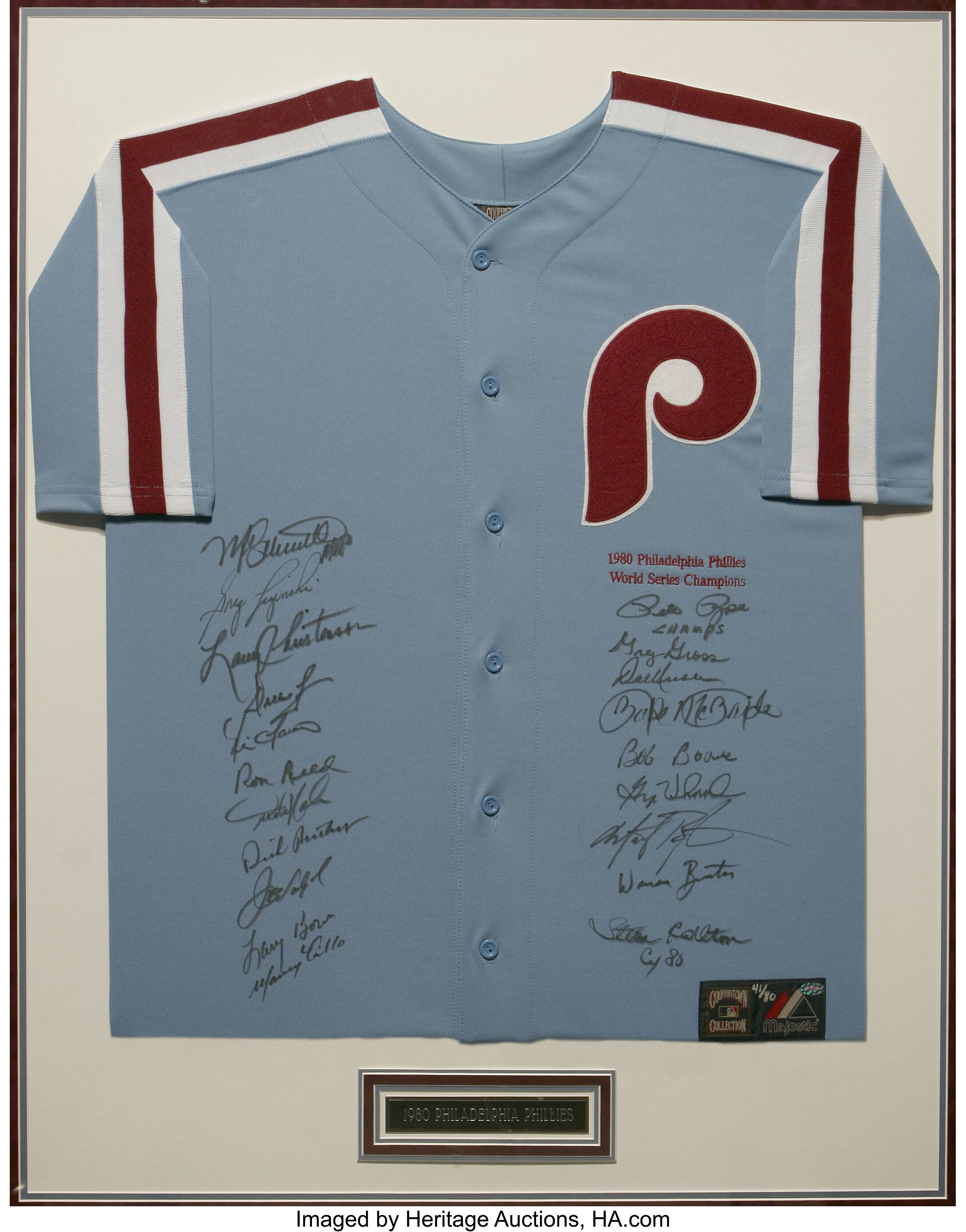 Vintage 1980s Majestic MLB Phillies Jersey, Size