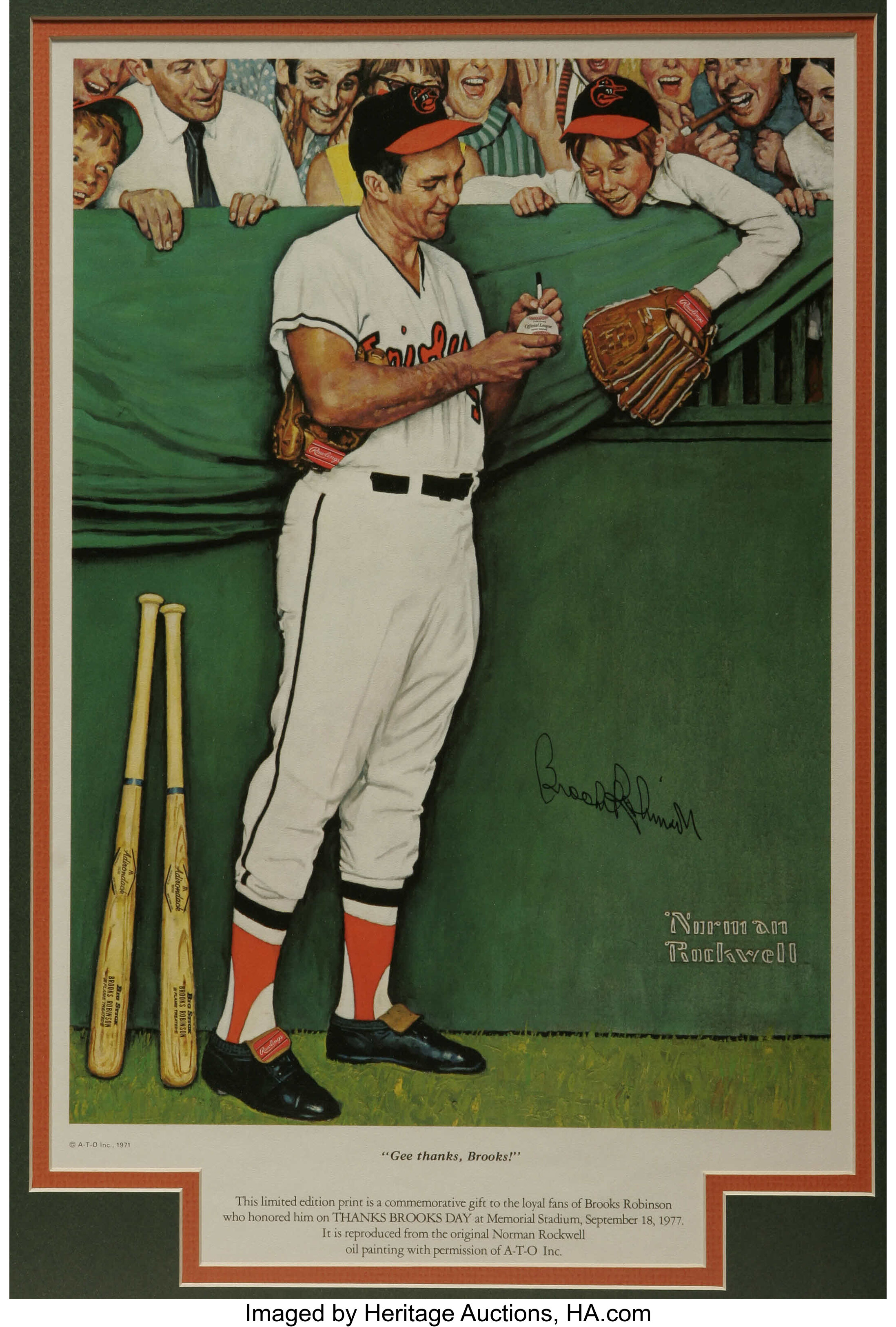 Brooks Robinson 2 - Baseball Player - Autographed Poster Print