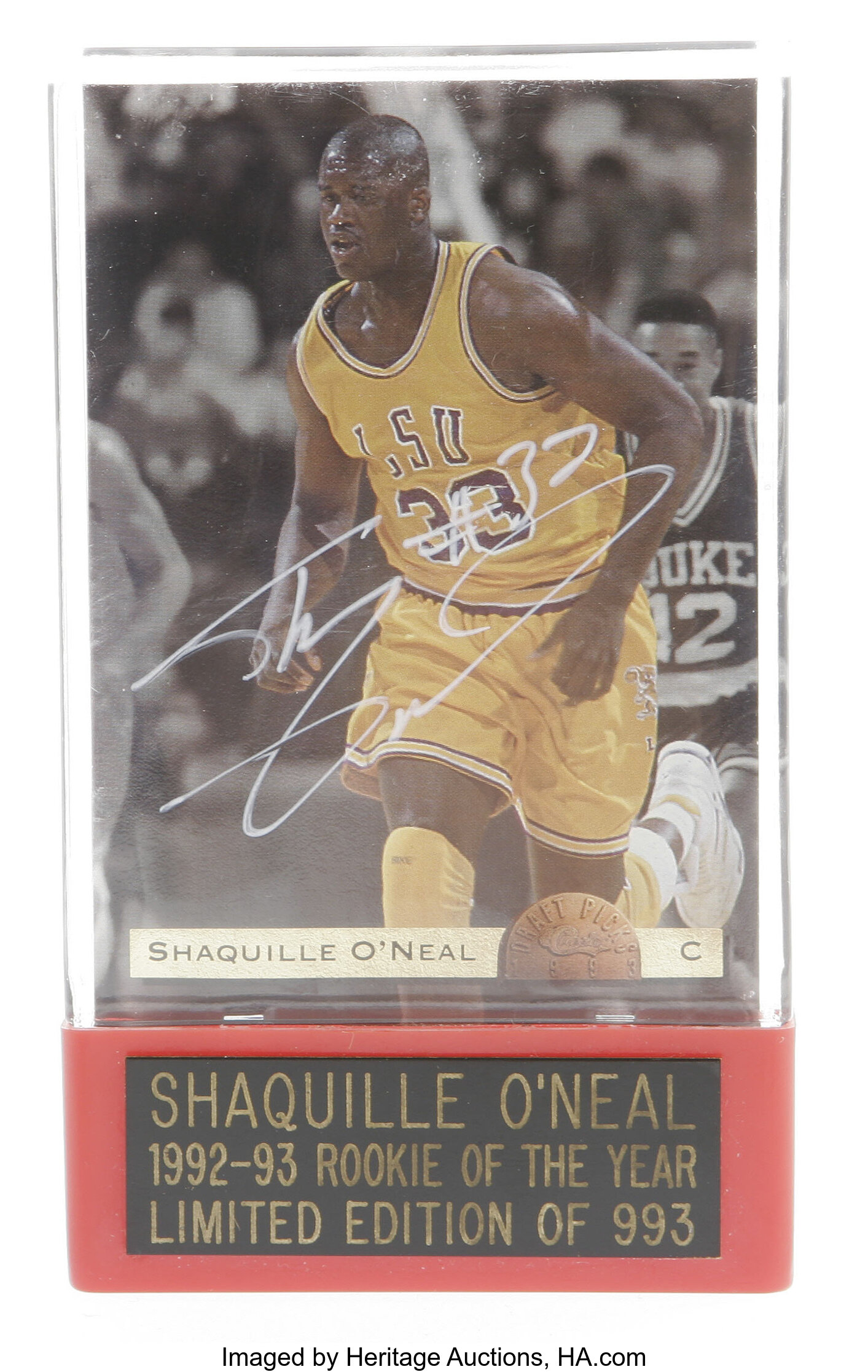 Lot Detail - 1998 Shaquille O'Neal Game Used, Signed & Photo