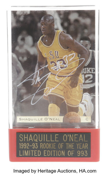 Lot Detail - Shaquille O'Neal Signed Limited Edition Rookie of the Year  Lithograph (PSA/DNA)