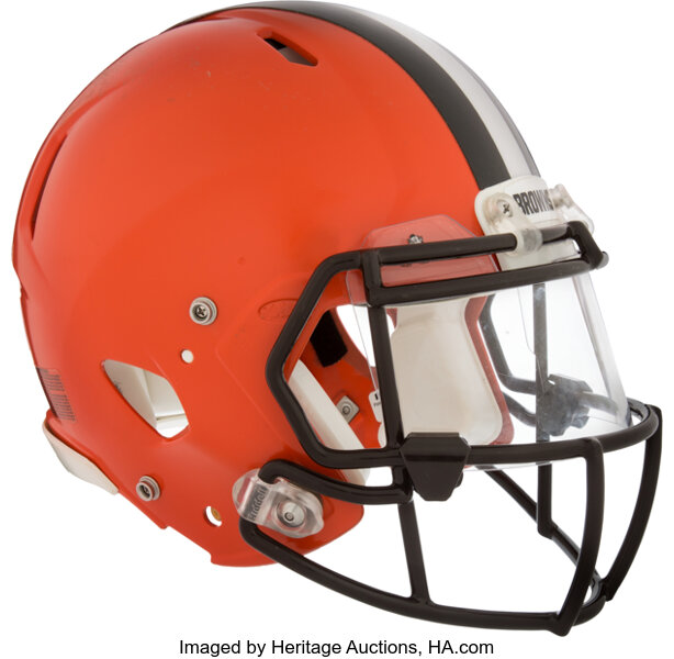 2015 Johnny Manziel Game Worn Cleveland Browns Helmet and