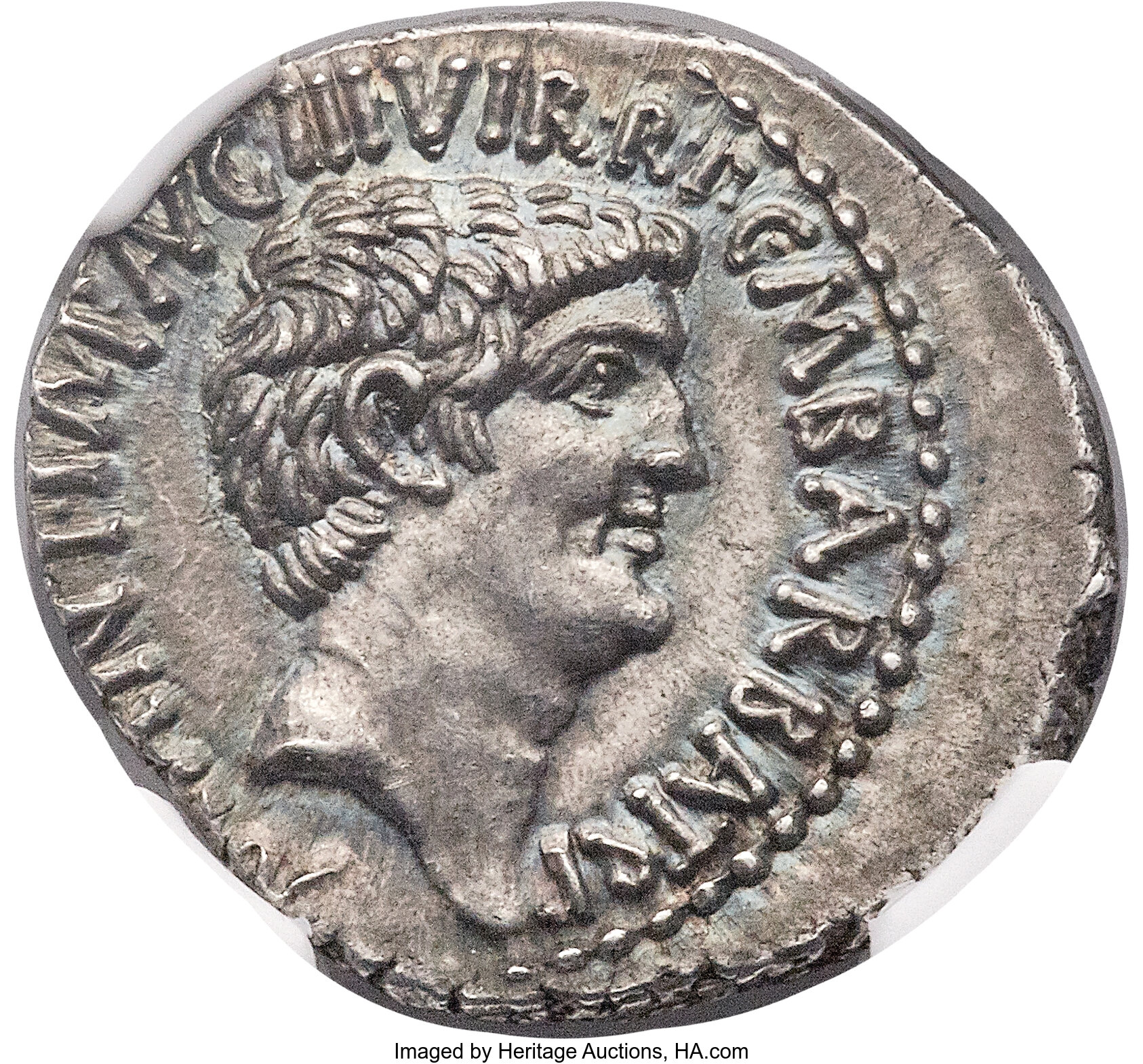 Ancients: Mark Antony and Octavian (41 BC). AR denarius (20mm, 3.94 ...