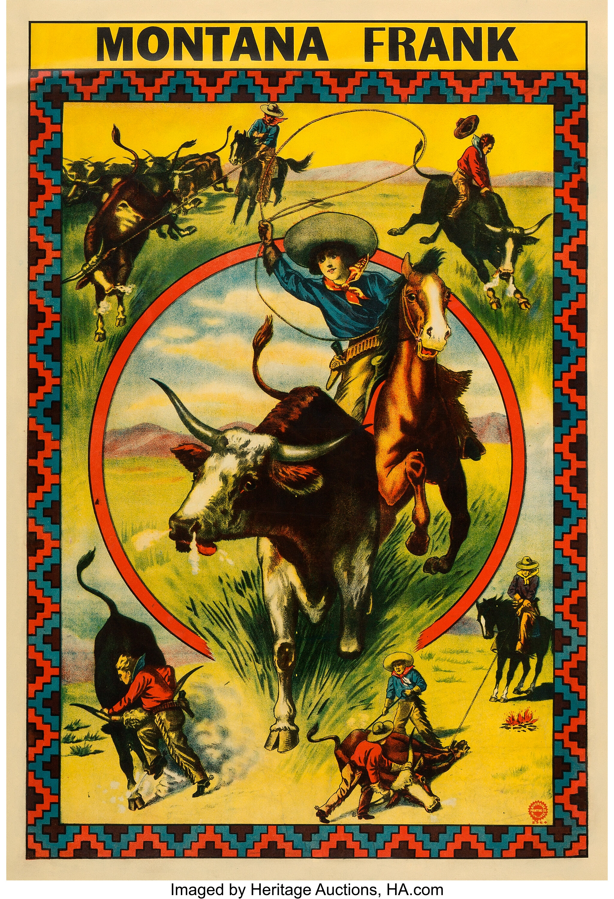 Montana Frank Rodeo (Riverside, 1910). Poster (28