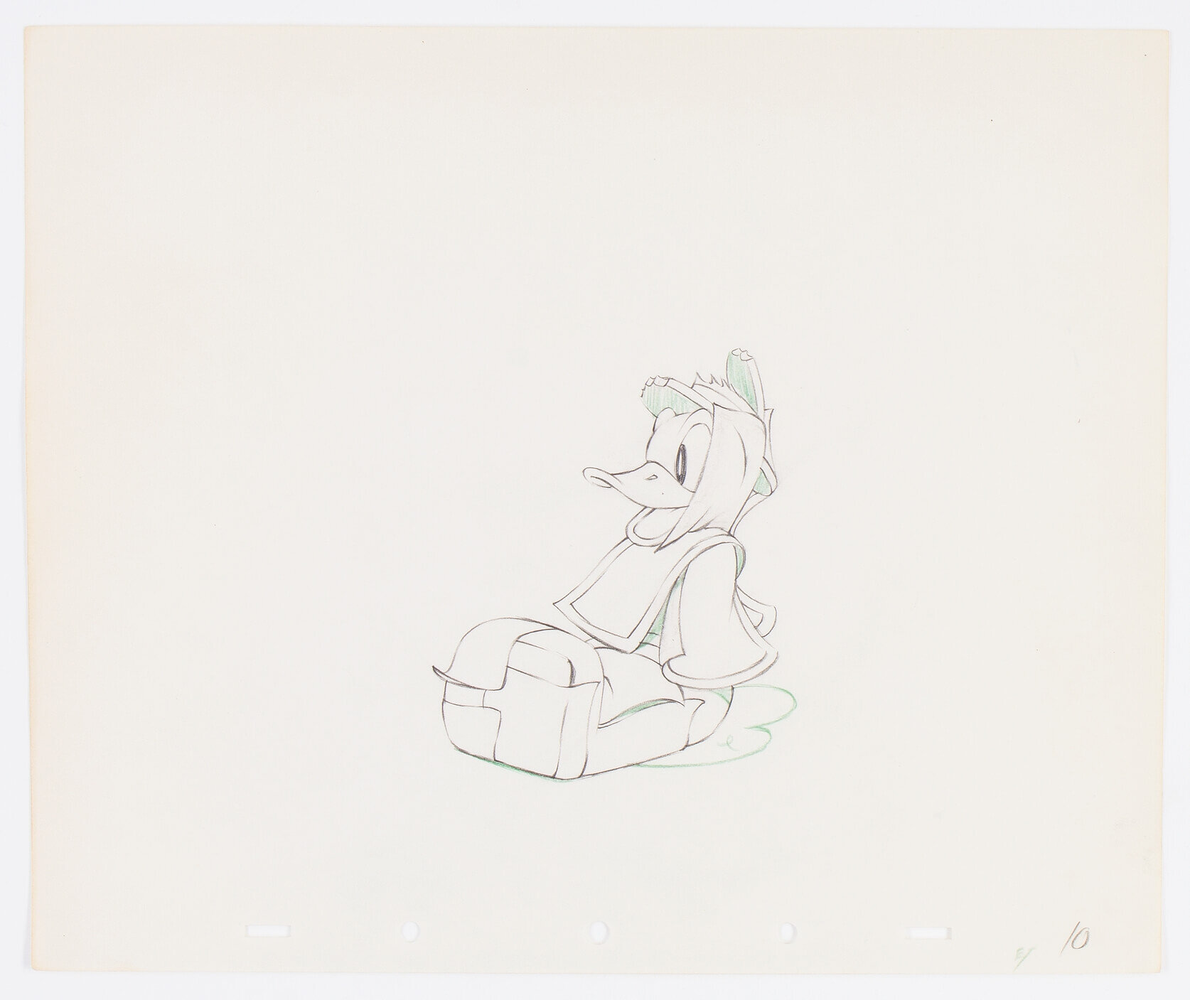 Beach Picnic Donald Duck Animation Drawing (Walt Disney, 1939 ...