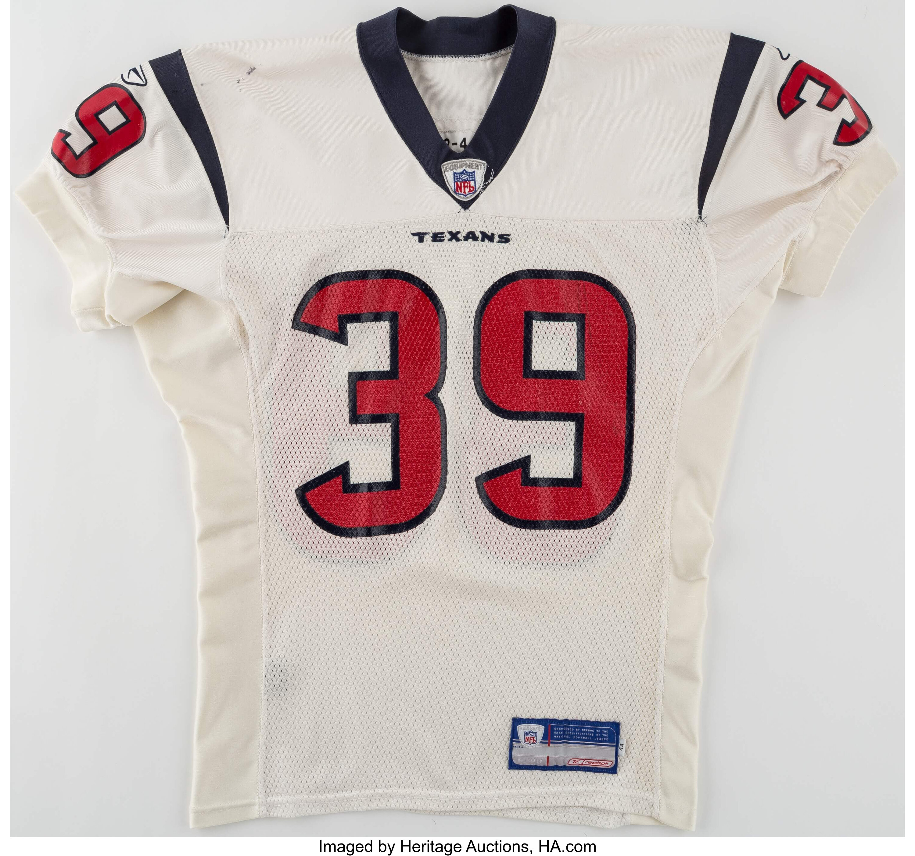 texans game worn jersey