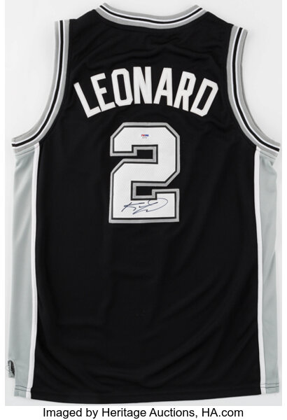 Kawhi Leonard Signed San Antonio Spurs Jersey Basketball Lot 44225 Heritage Auctions