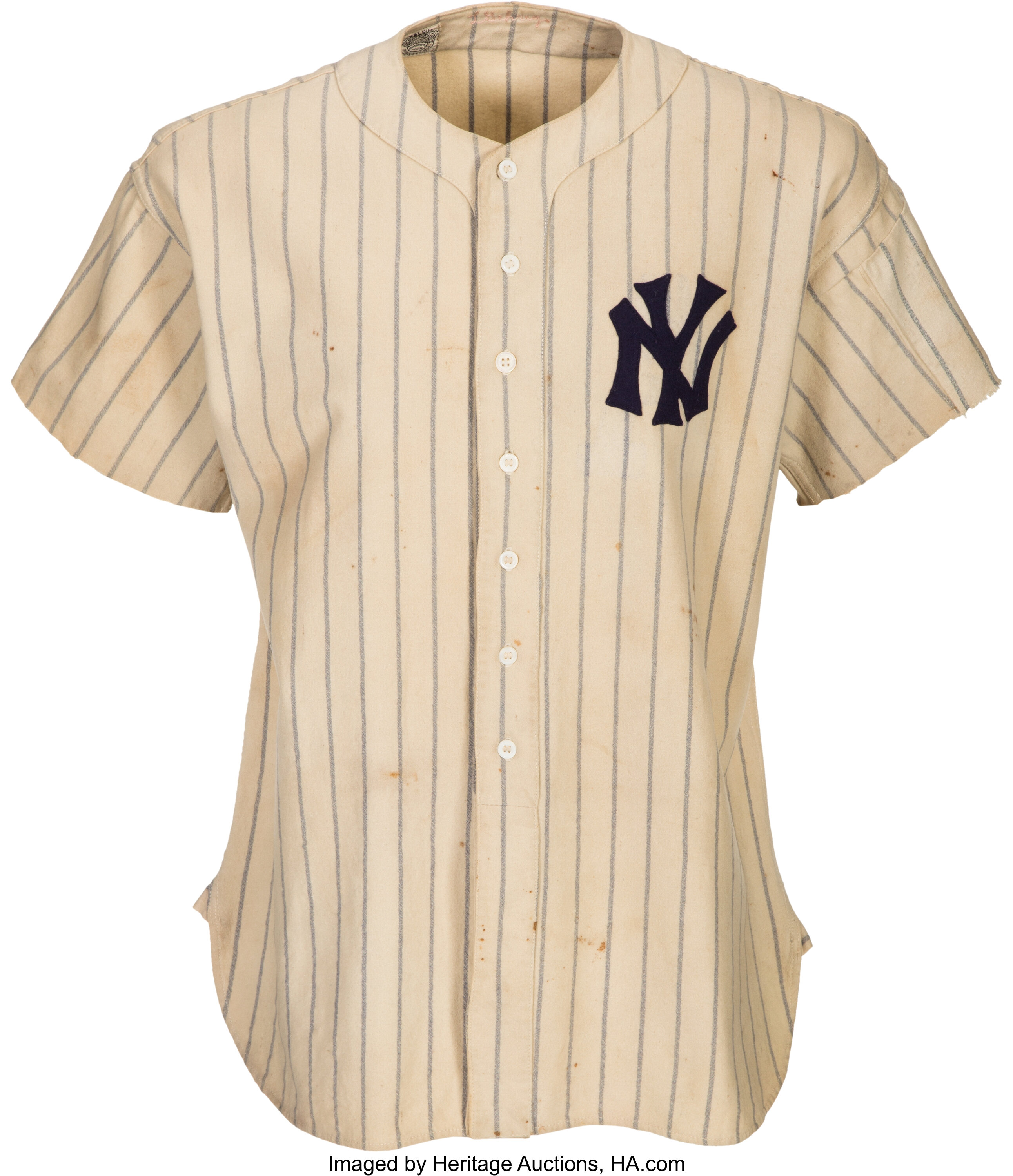 1937 Lou Gehrig Game Worn New York Yankees Jersey -- Photo, Lot #80004