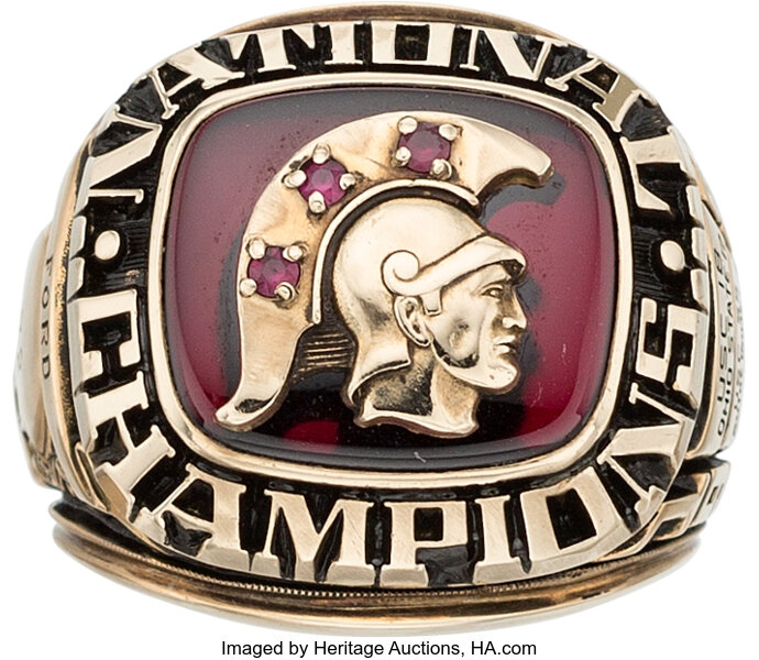 1974 USC Trojans National Champions Ring Presented to Dwight | Lot