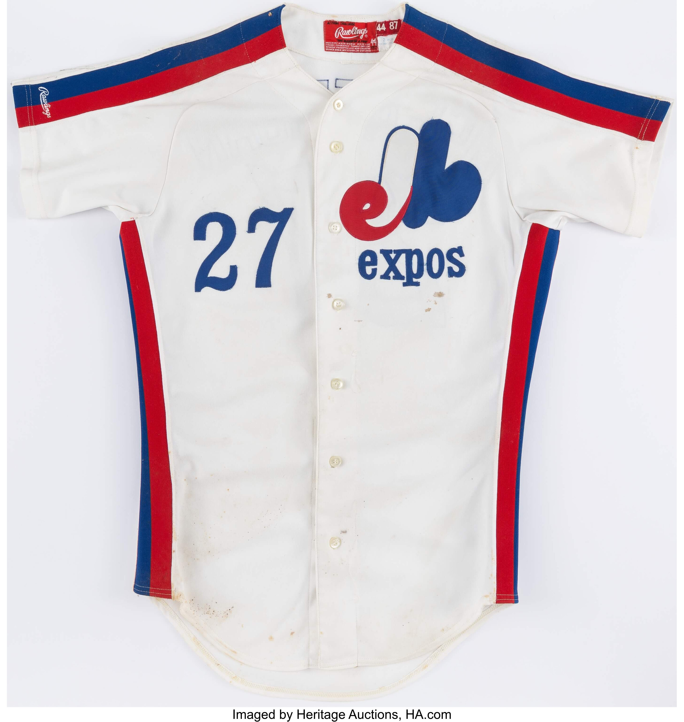 1987 Andy McGaffigan Game Worn Montreal Expos Jersey.  Baseball