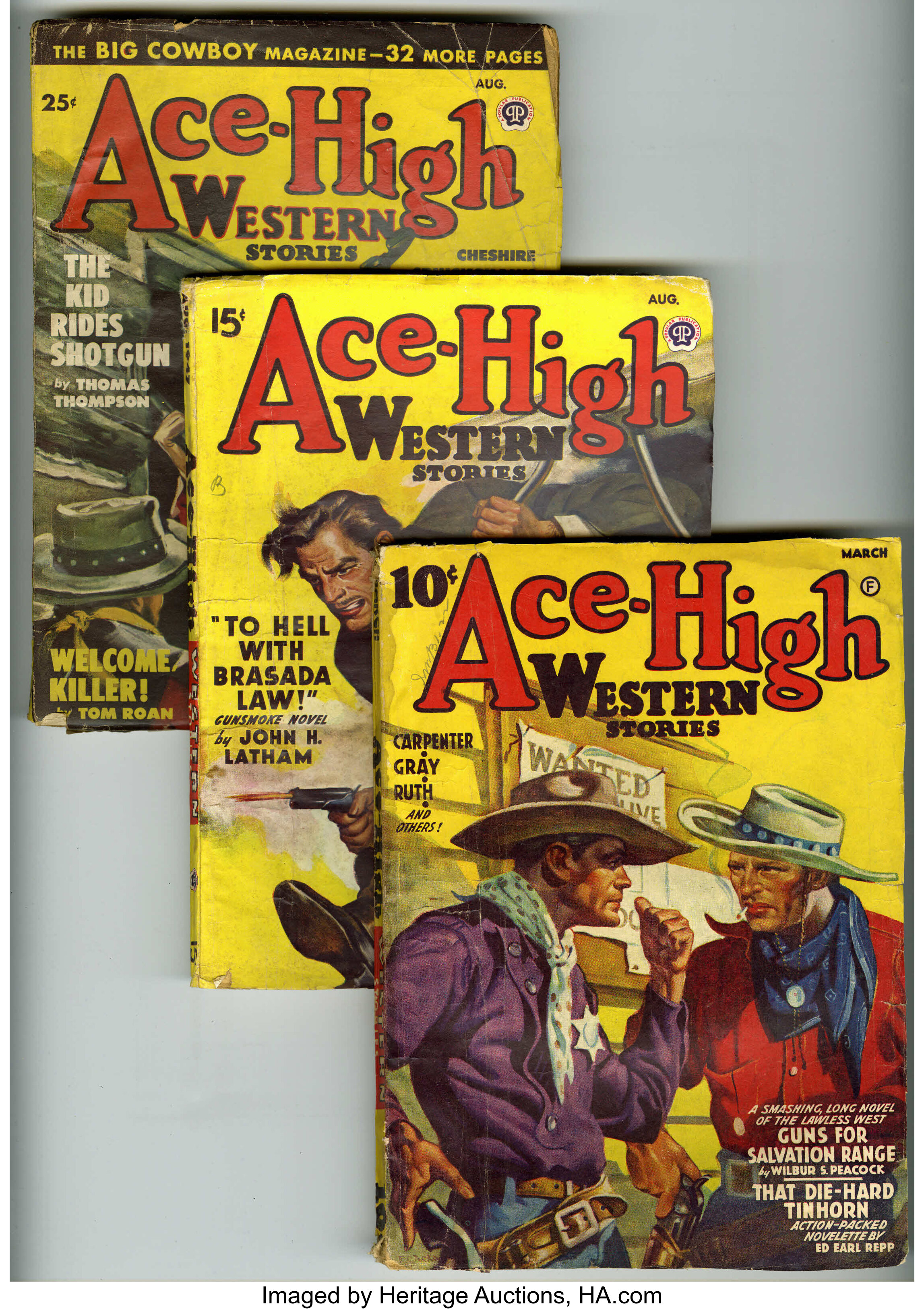 Sold at Auction: COLLECTION OF LOUIS L'AMOUR PULP WESTERN BOOKS
