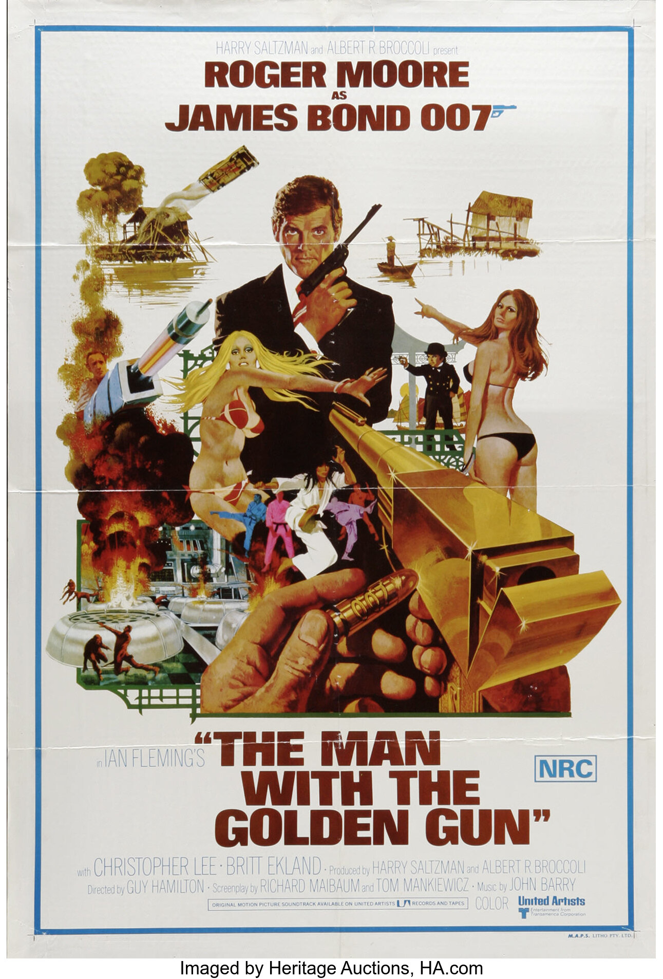 The Man With the Golden Gun (United Artists, 1974). Australian One ...