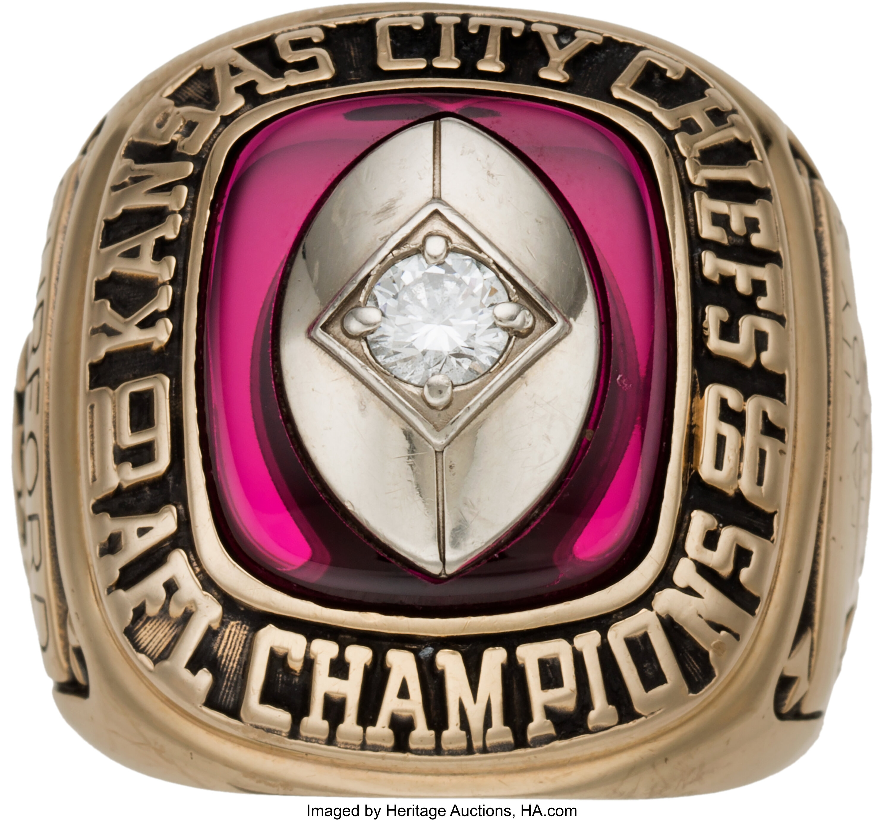 1966 Kansas City Chiefs AFL Championship Ring (Super Bowl I)