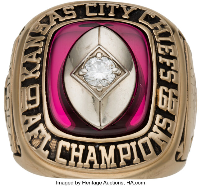 1966 Kansas City Chiefs AFL Championship Ring (Super Bowl I), Lot #80107
