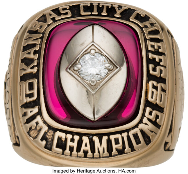 1966 Kansas City Chiefs AFL Championship Ring (Super Bowl I)