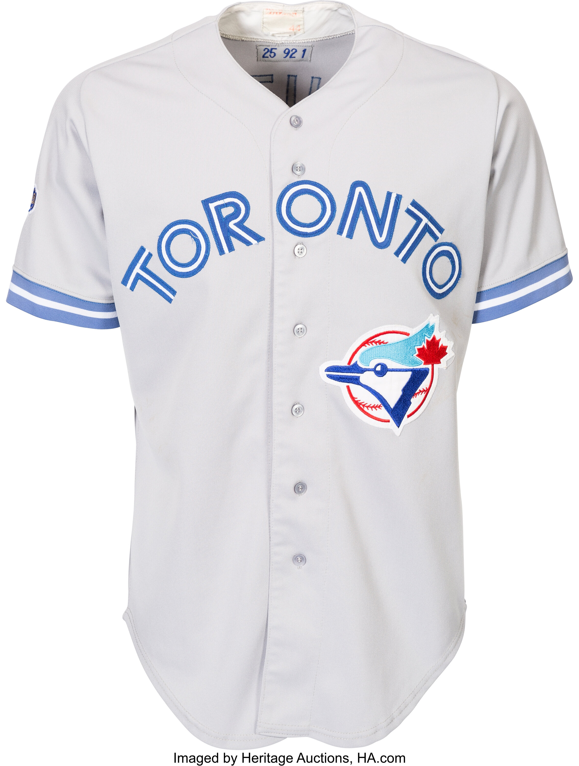 2012-19 Toronto Blue Jays Blank Game Issued Grey Jersey 46 DP17642