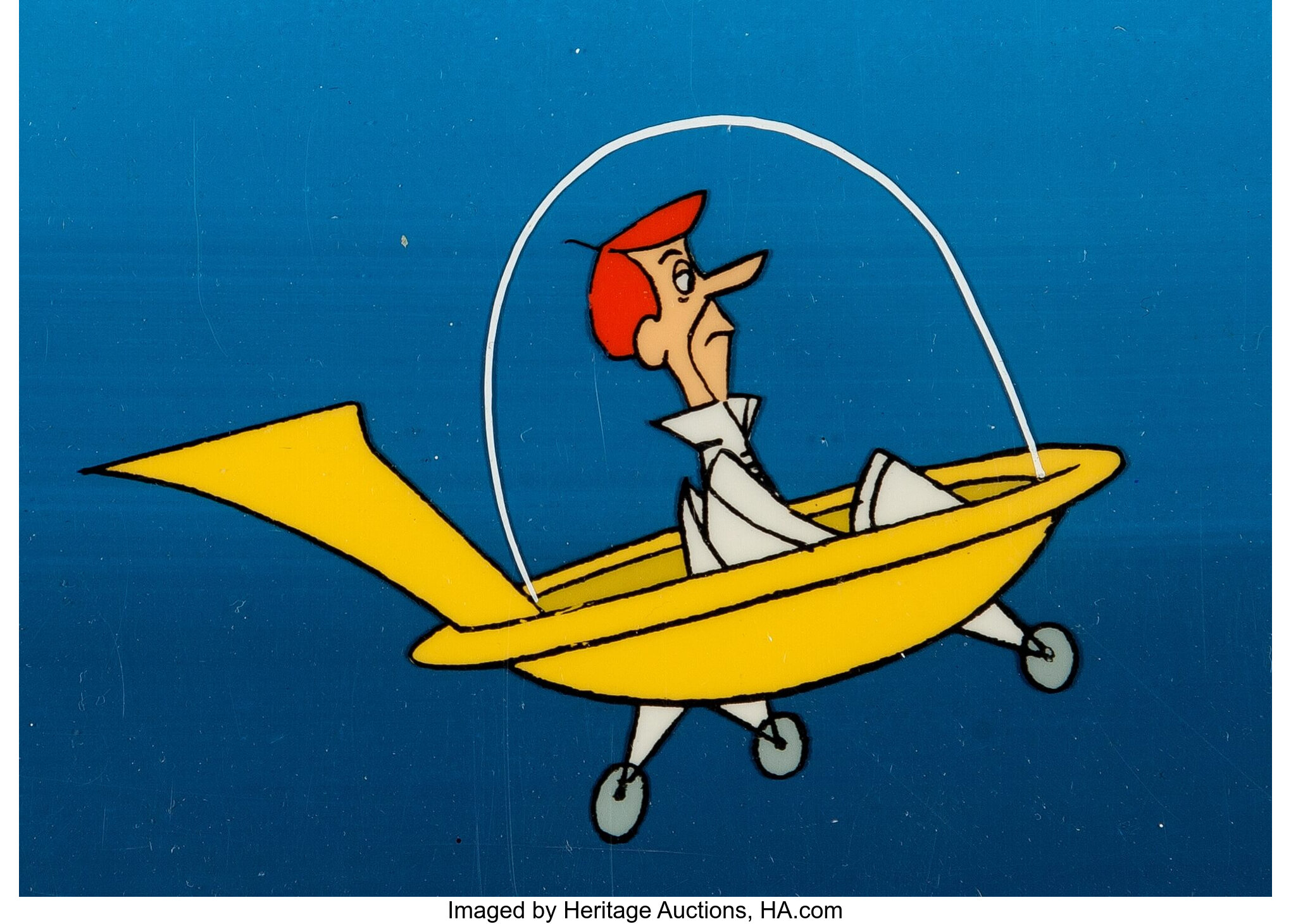 The Jetsons George Jetson Production Cel Sequence of 3 and Master | Lot ...