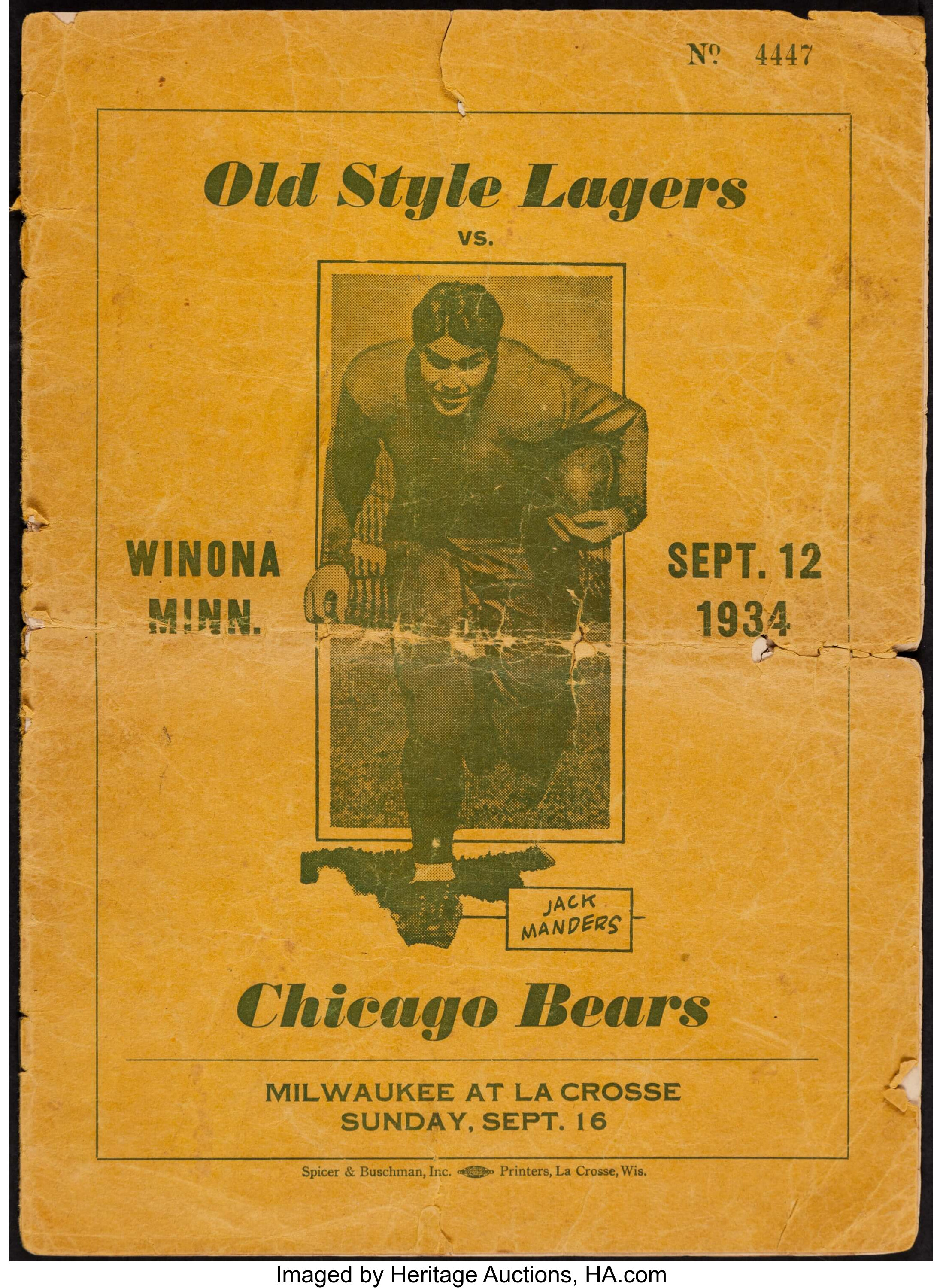 chicago bears 1934