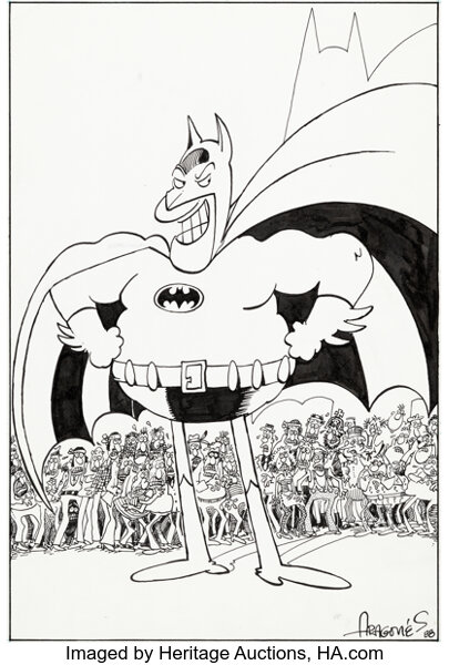 Sergio Aragones Detective Comics #600 Batman Pin-Up Illustration | Lot  #92037 | Heritage Auctions