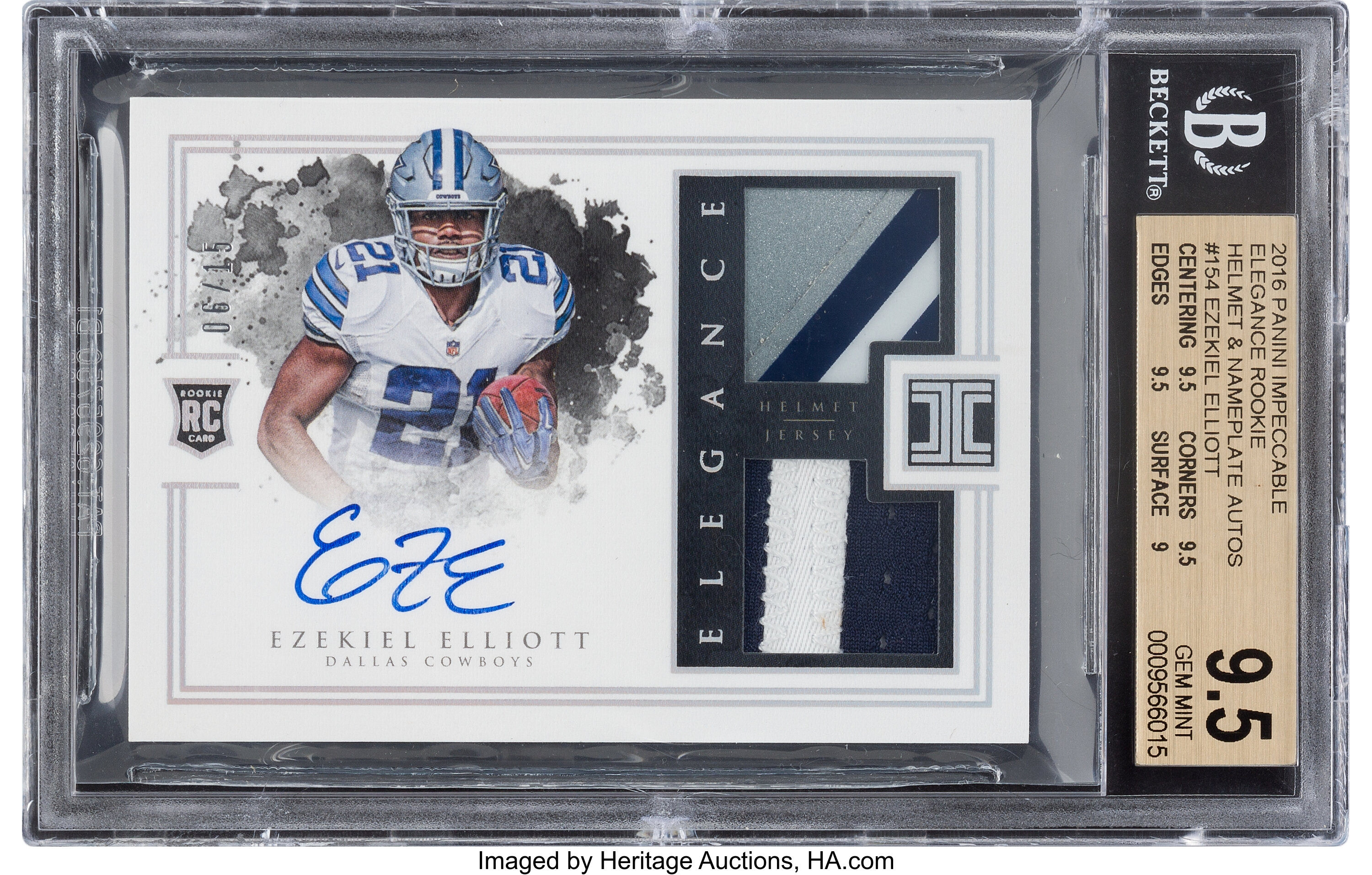 : Ezekiel Elliott 2016 Donruss Football Mint Rated