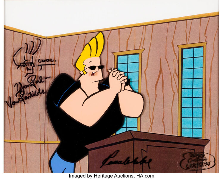 JOHNNY BRAVO Cartoon Network Original Animation Production Cel