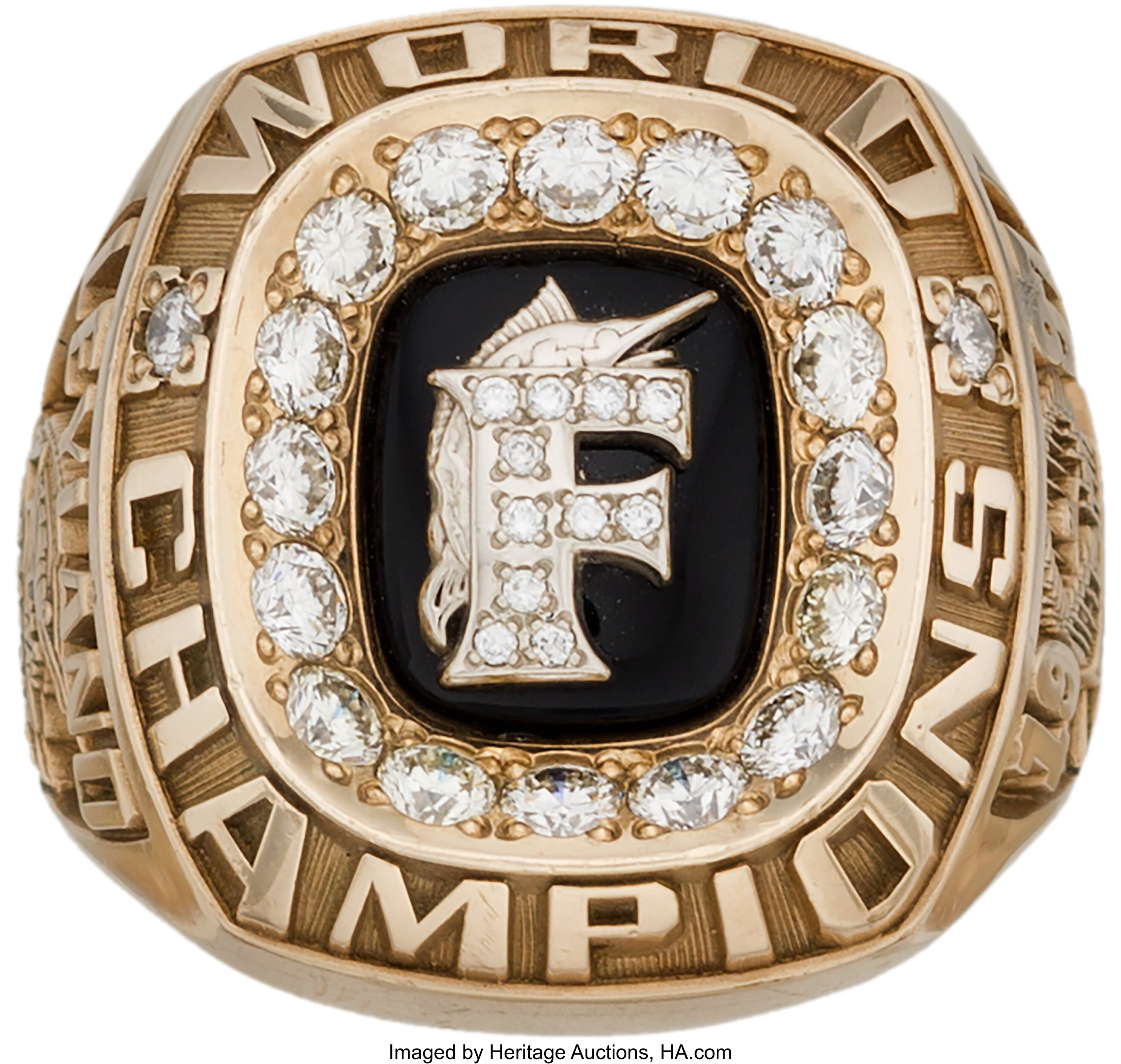 Florida Marlins Classic Goldplated MLB Ring — Sports Jewelry Super