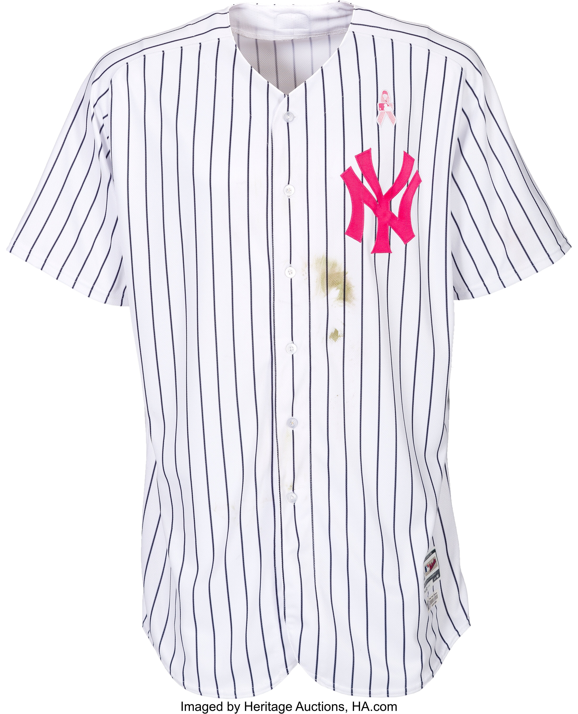 2017 Aaron Judge Mother's Day Game Worn New York Yankees Jersey &, Lot  #80015